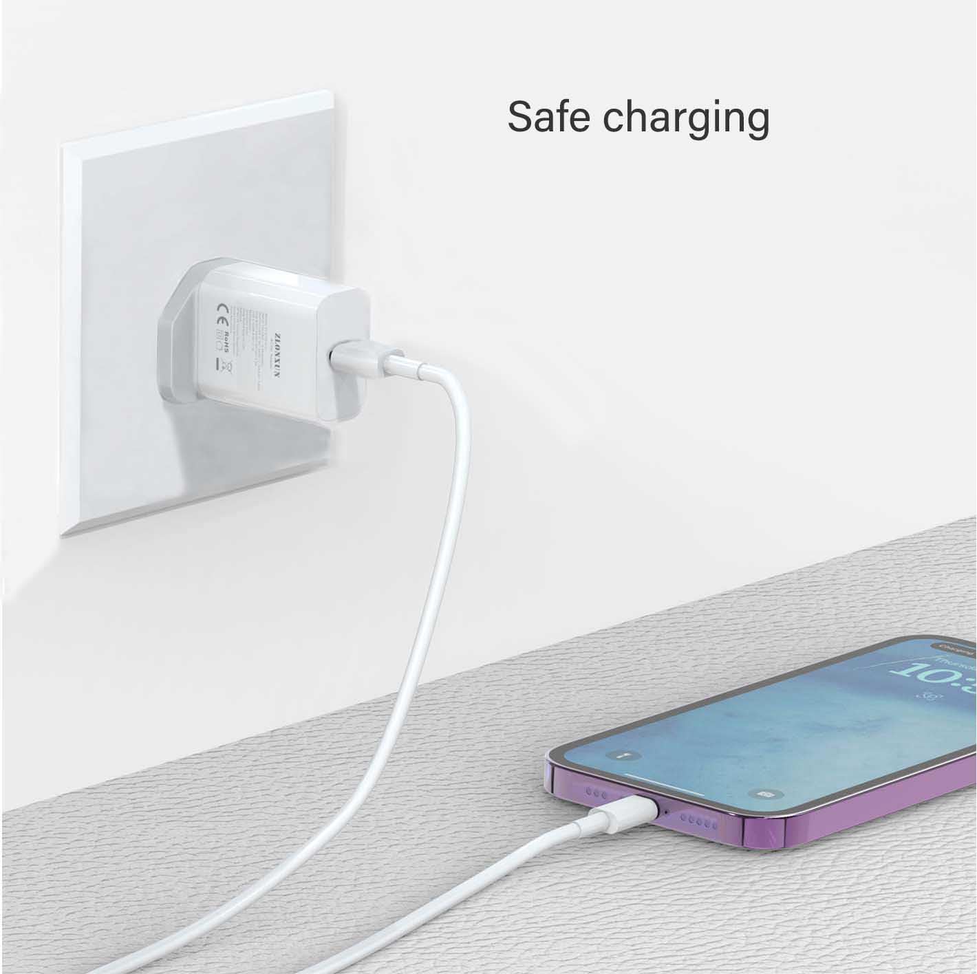 2-Pack Fast USB Wall Charger Plug 5V 1A - Universal USB Power Adapter for iPhone, Android, Smart Watch, Bluetooth Headphones, Fitness Tracker, Electric Toothbrush - Perfect for Home, Office & Travel Charging