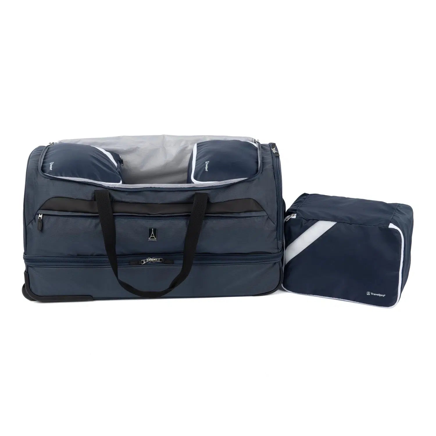 Travelpro Roadtrip 30-Inch Drop Bottom Rolling Duffel Bag with Packing Cubes - Perfect for Air Travel, Business Trips & Family Vacations