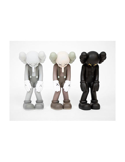 KAWS SMALL LIE 3X Set - Black, Brown & Grey Collectible Art Figures for Home Decor & Office Display