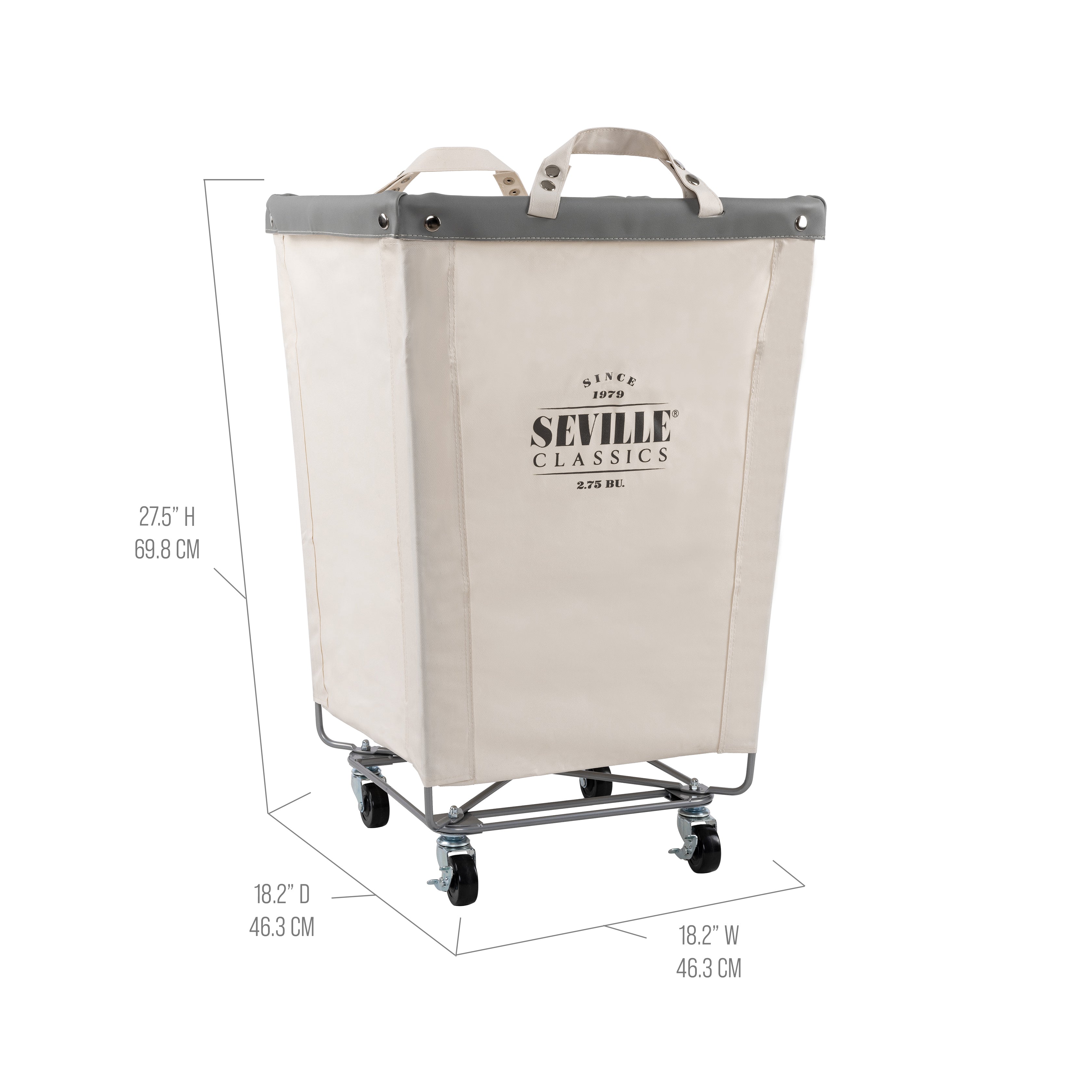 Heavy Duty Rolling Laundry Hamper with Wheels - Large Capacity Foldable Laundry Basket for Clothes, Towels & Bedding - Perfect for Home, Dorm, Apartment & Laundry Room Organization