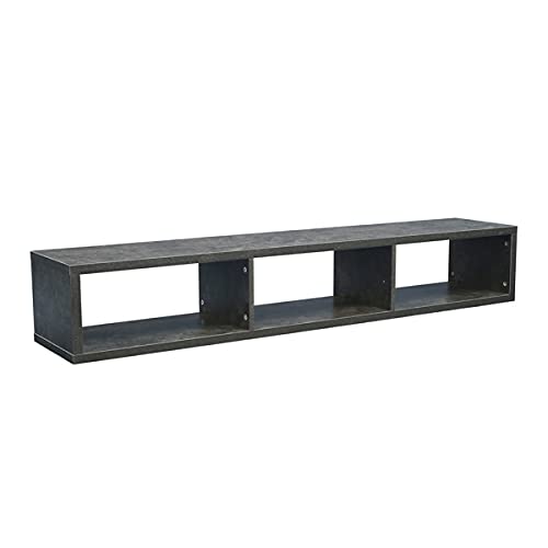 60 Inch Floating TV Stand Wall Mounted - Modern Media Console with Storage Shelf for Living Room, Bedroom - Entertainment Center (64.2