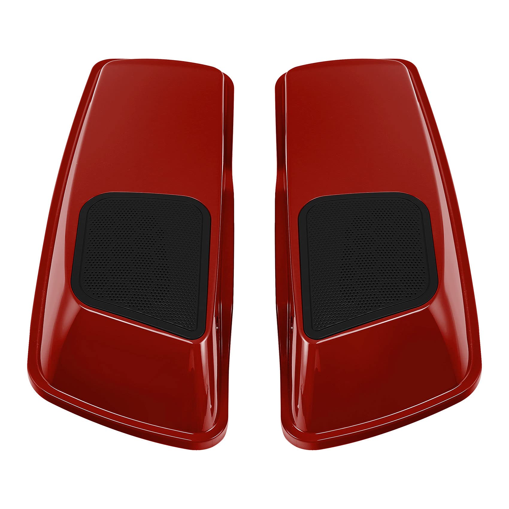 HR3 Color-Matched Wicked Red 6x9 Saddlebag Speaker Lids with Grills for Harley Touring Models (2014+) - Road Glide, Street Glide, Ultra Limited & Electra Glide - Perfect for Upgrading Audio System on Long Rides & Road Trips