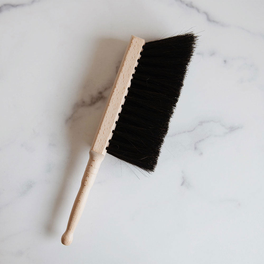 Premium Wooden Dust Brush for Home Cleaning - Natural Bristles for Floors, Carpets & Furniture - Ideal for Daily Use & Pet Hair Removal