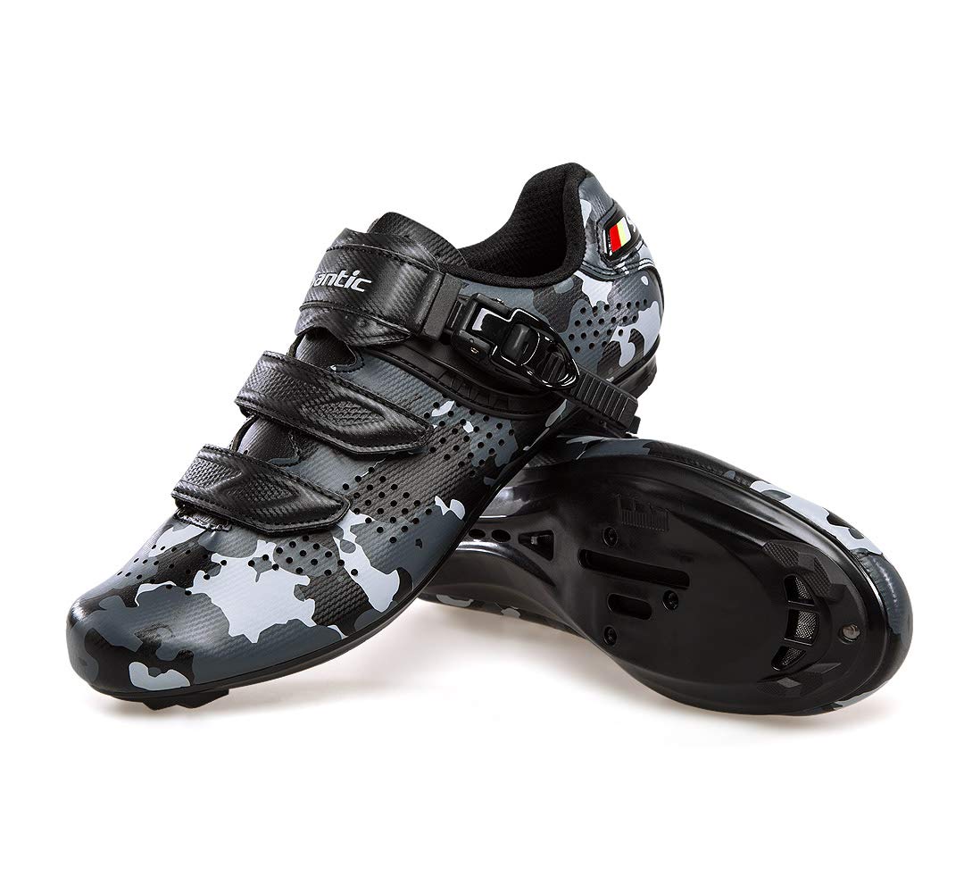 Santic Men's & Women's Road Cycling Shoes - Lightweight, Breathable for Indoor & Outdoor Bike Riding - Perfect for Spin Class, Commuting & Road Biking