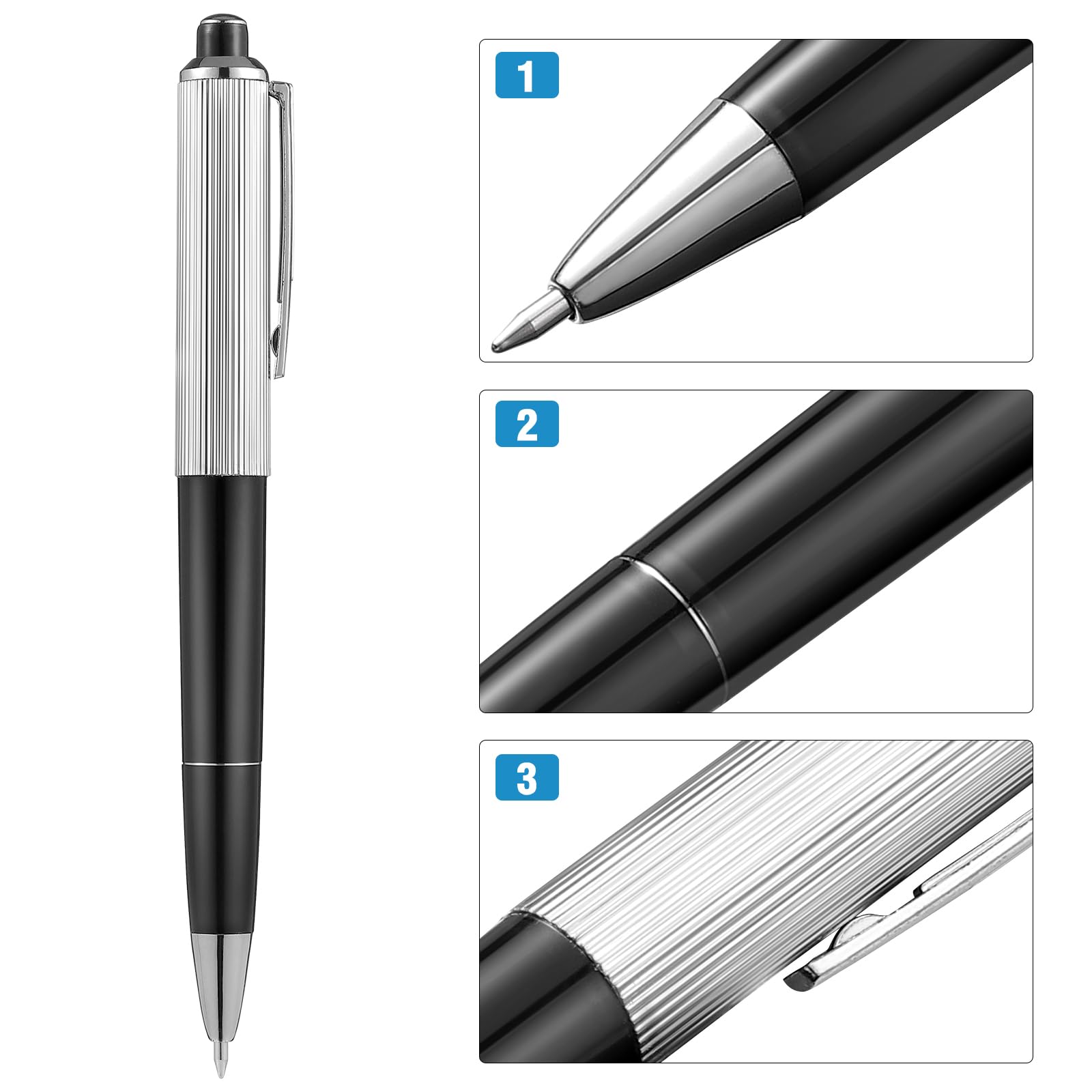 NUOBESTY 2 Pack Electric Shock Pens - Prank Joke Toys for Halloween, April Fool's Day & Parties - Fun Shock Ballpoint Pens for Kids & Adults - Perfect for Office Pranks, Gag Gifts & Practical Jokes
