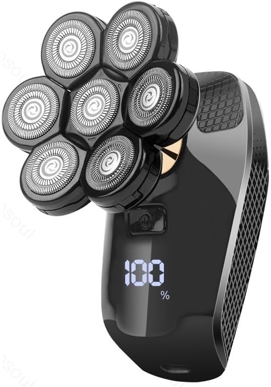 Premium Electric Razor for Men - Powerful Cordless Bald Head & Beard Shaver with LED Display | Perfect Men's Grooming Kit for Husband, Boyfriend | Ideal for Travel, Home & Office Use