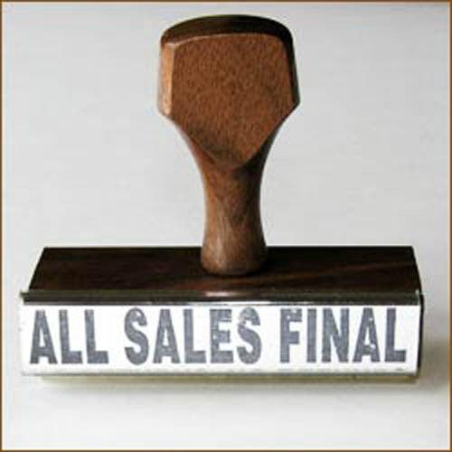 All Sales Final Stamp - Custom Rubber Stamp for No Refund Policy - Perfect for Retail Stores, E-commerce, and Business Transactions
