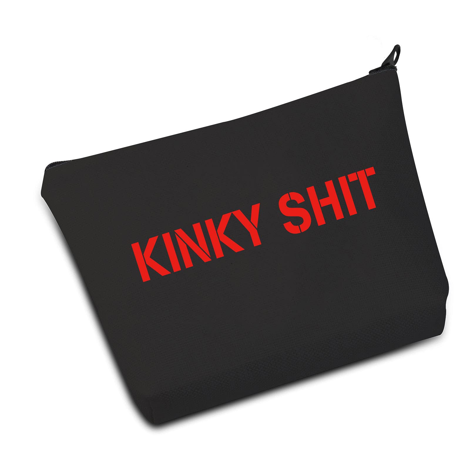 Kinky Storage Bag for Toiletries - Waterproof Travel Cosmetic Organizer (Black/Red) | Perfect for Travel, Gym & Bathroom Organization