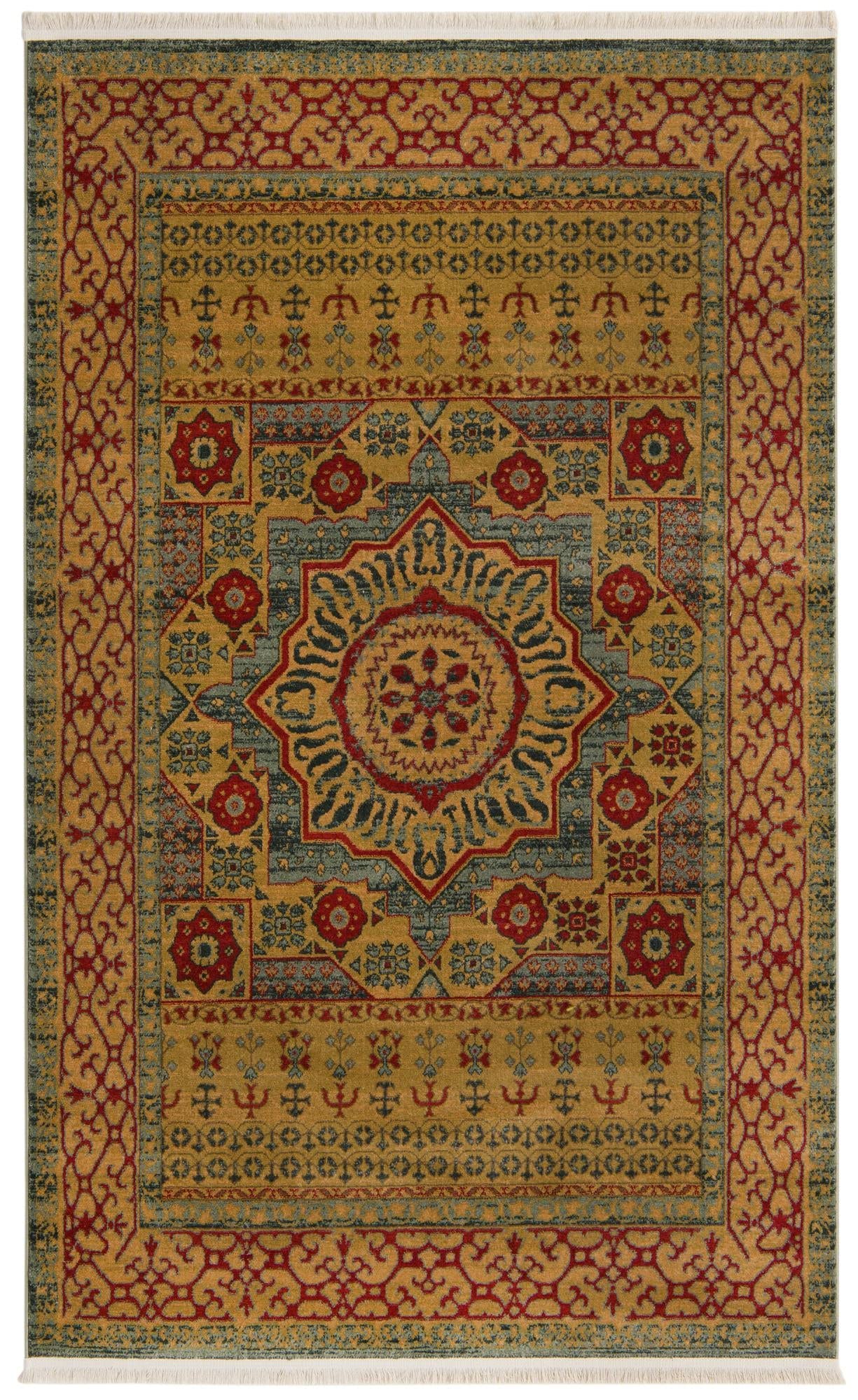 Amina Collection 5' x 8' Light Blue Flatweave Rug - Soft Modern Area Rug for Living Room, Dining Room & Open Floor Plans | Durable & Stylish Home Decor