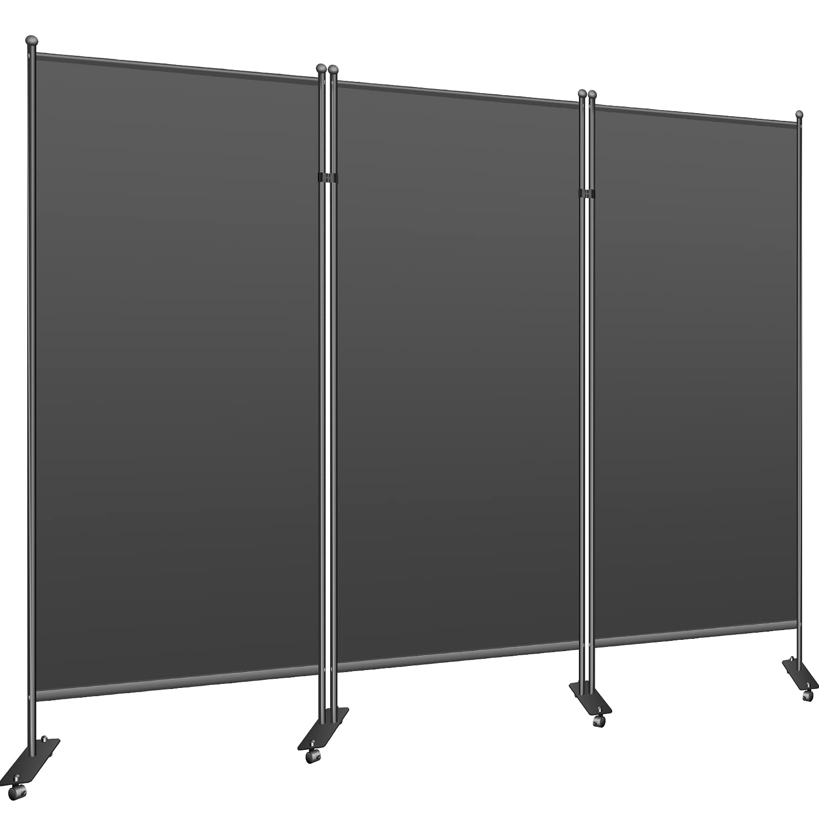 3-Panel Room Divider on Wheels - 102