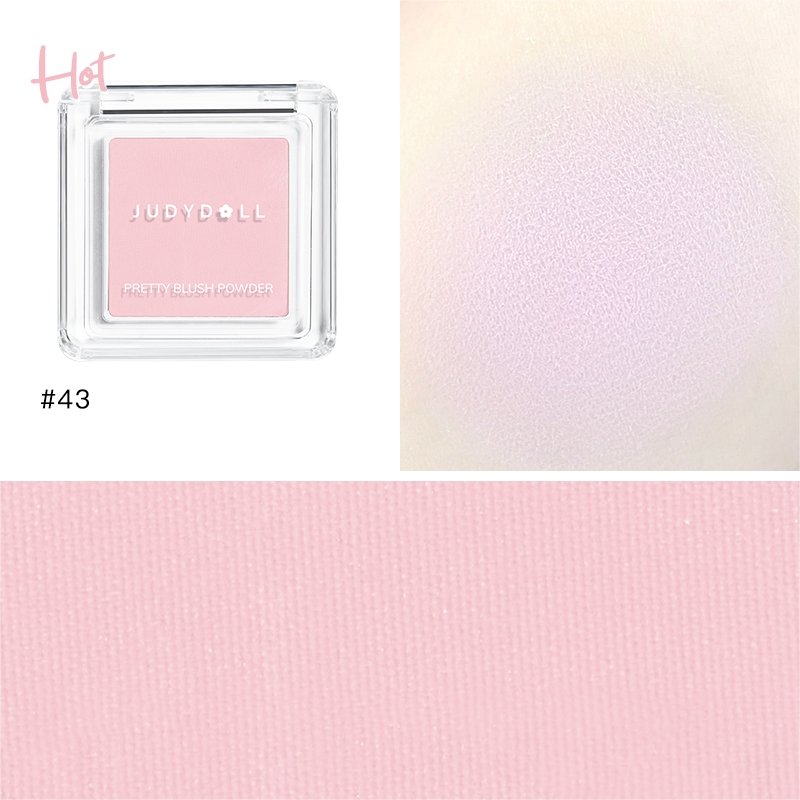 JUDYDOLL Single Color Blush - Buildable & Blendable Highlighter & Contour Powder for Cheeks - Perfect for Everyday Makeup & Special Occasions
