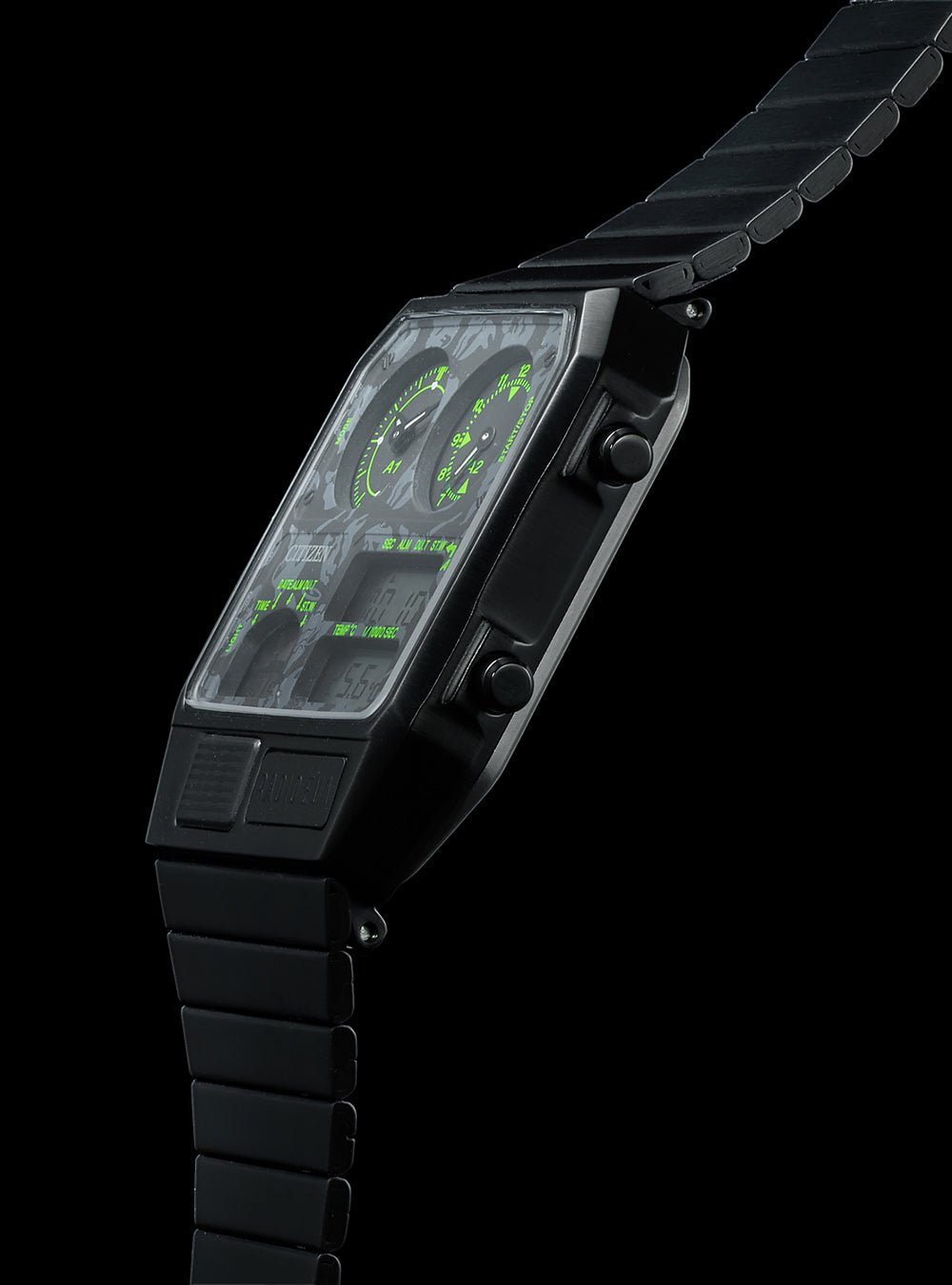 EVANGELION × CITIZEN × RADIO EVA ANA DIGI-TEMP Limited Edition Watch - Japan Movement - Perfect for Anime Fans & Collectors - Great for Cosplay, Gift Giving & Evangelion Merchandise Collection