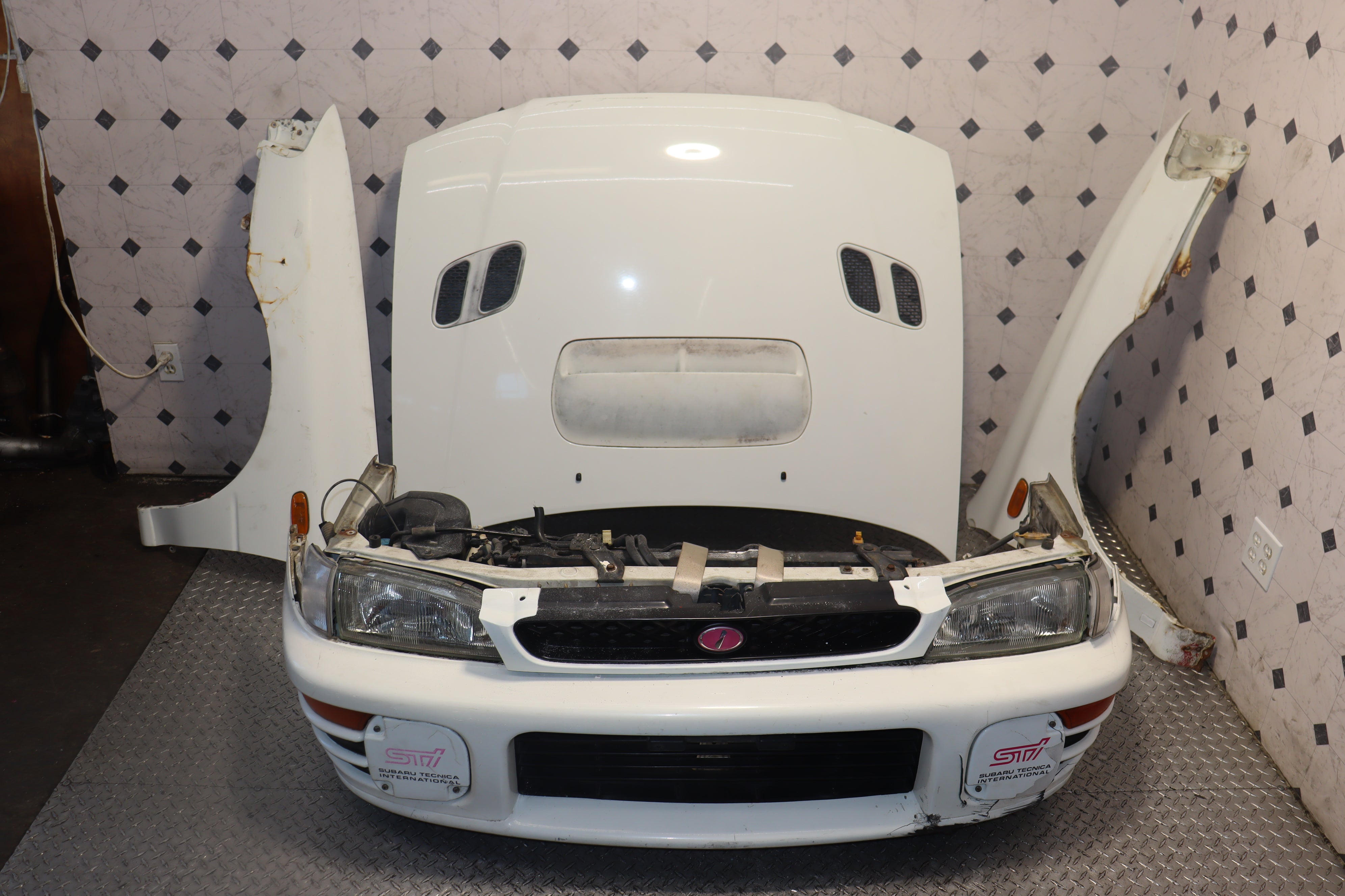 JDM 99-02 Subaru Impreza WRX GC8 Complete Front End Conversion Kit & Rear Parts - Upgrade for Rally Racing & Street Performance