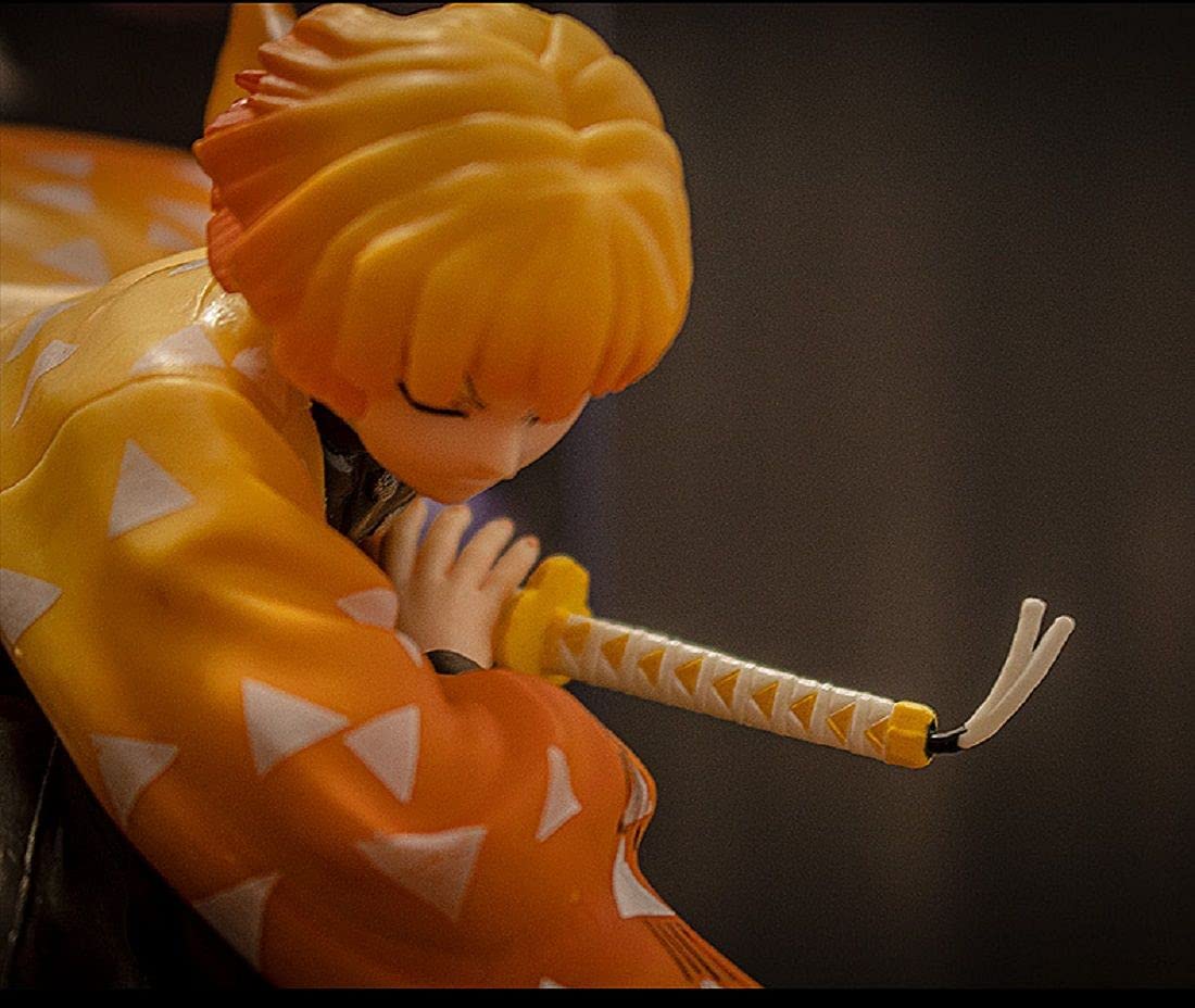 Demon Slayer Agatsuma Zenitsu Action Figure - Anime PVC Statue Collectible Toy Gift for Fans | Perfect for Display, Cosplay & Anime Collections