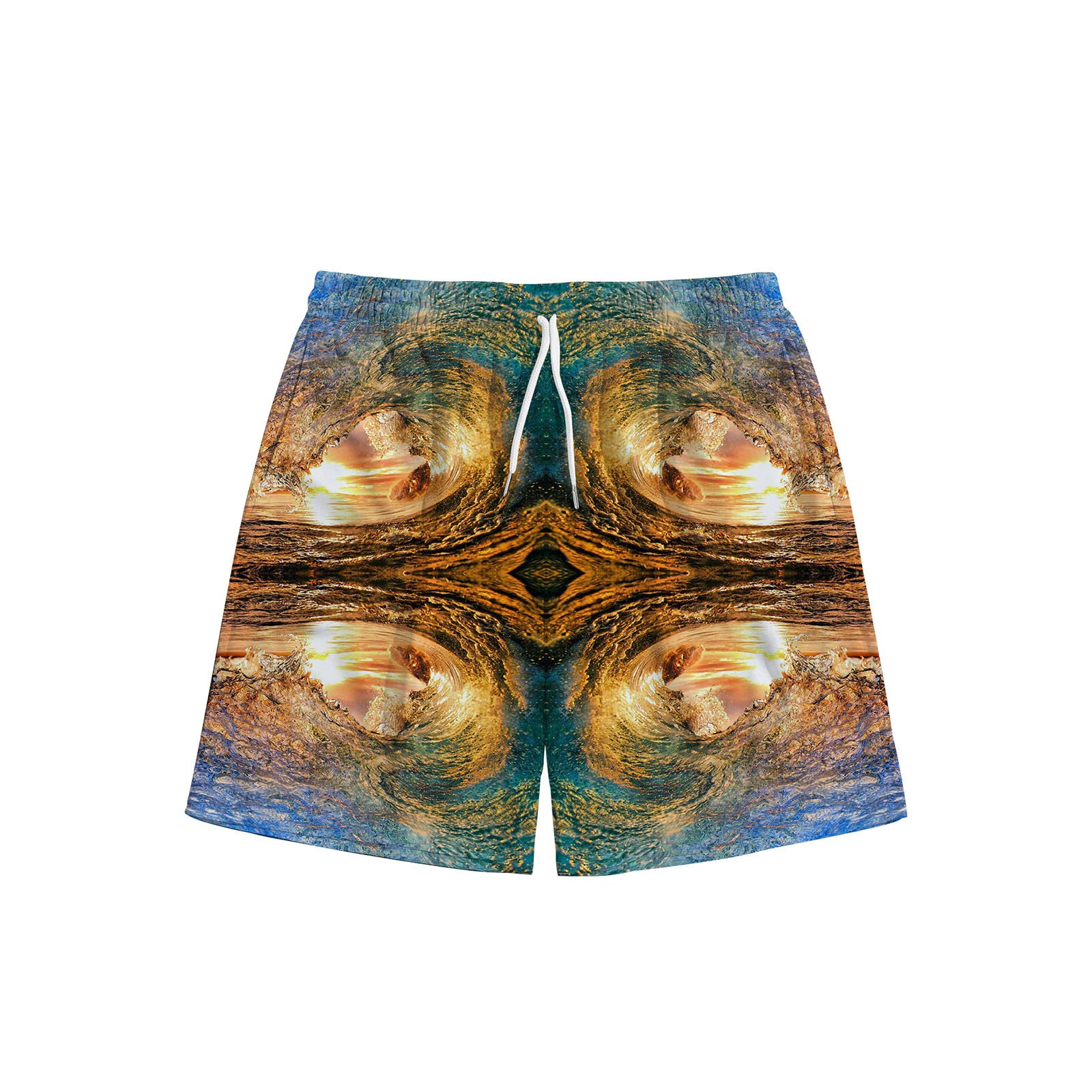 Homlpope Women's Fishnet Athletic Shorts - Summer & Fall Stretch Workout Shorts with Graphic Design for Gym, Running, Beach Vacation & Casual Wear