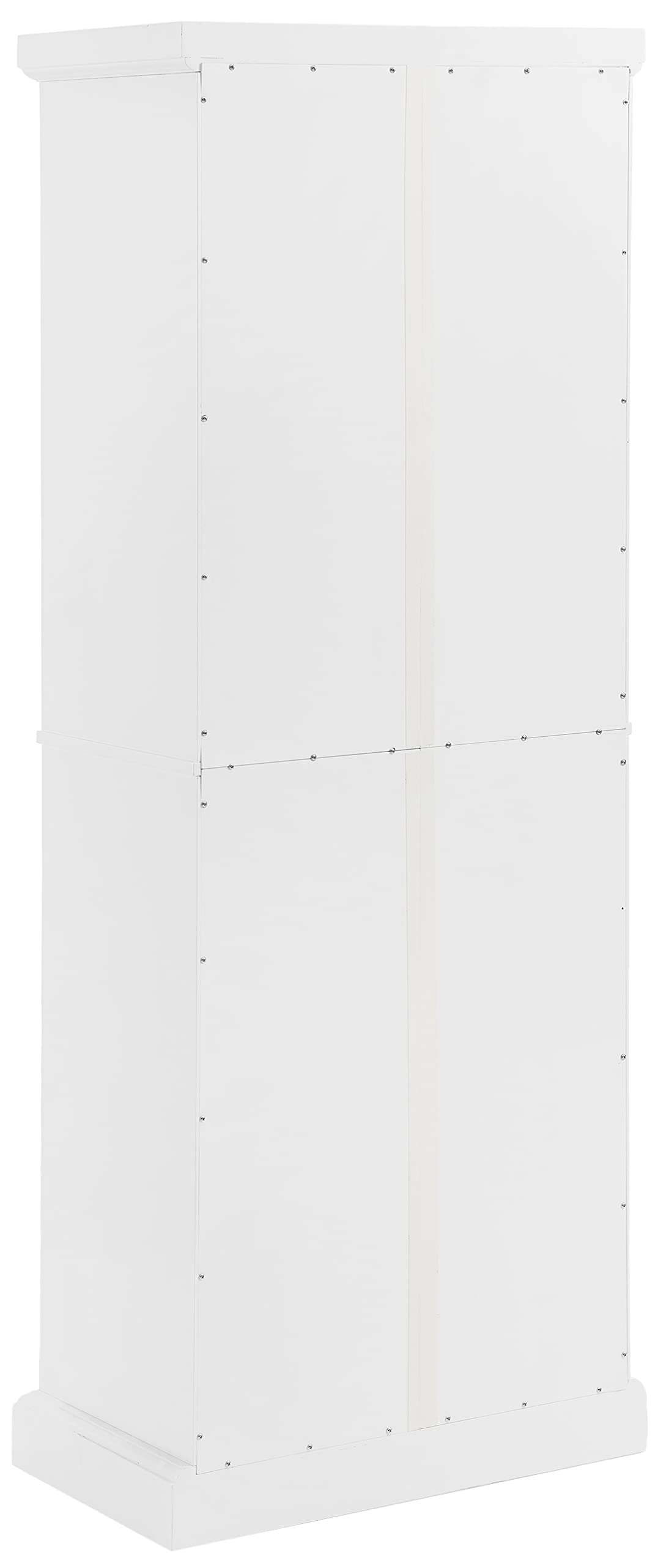 Crosley Shoreline Coastal Pantry Storage Cabinet with Adjustable Shelves - White Kitchen, Dining & Laundry Room Organizer for Home Storage Solutions