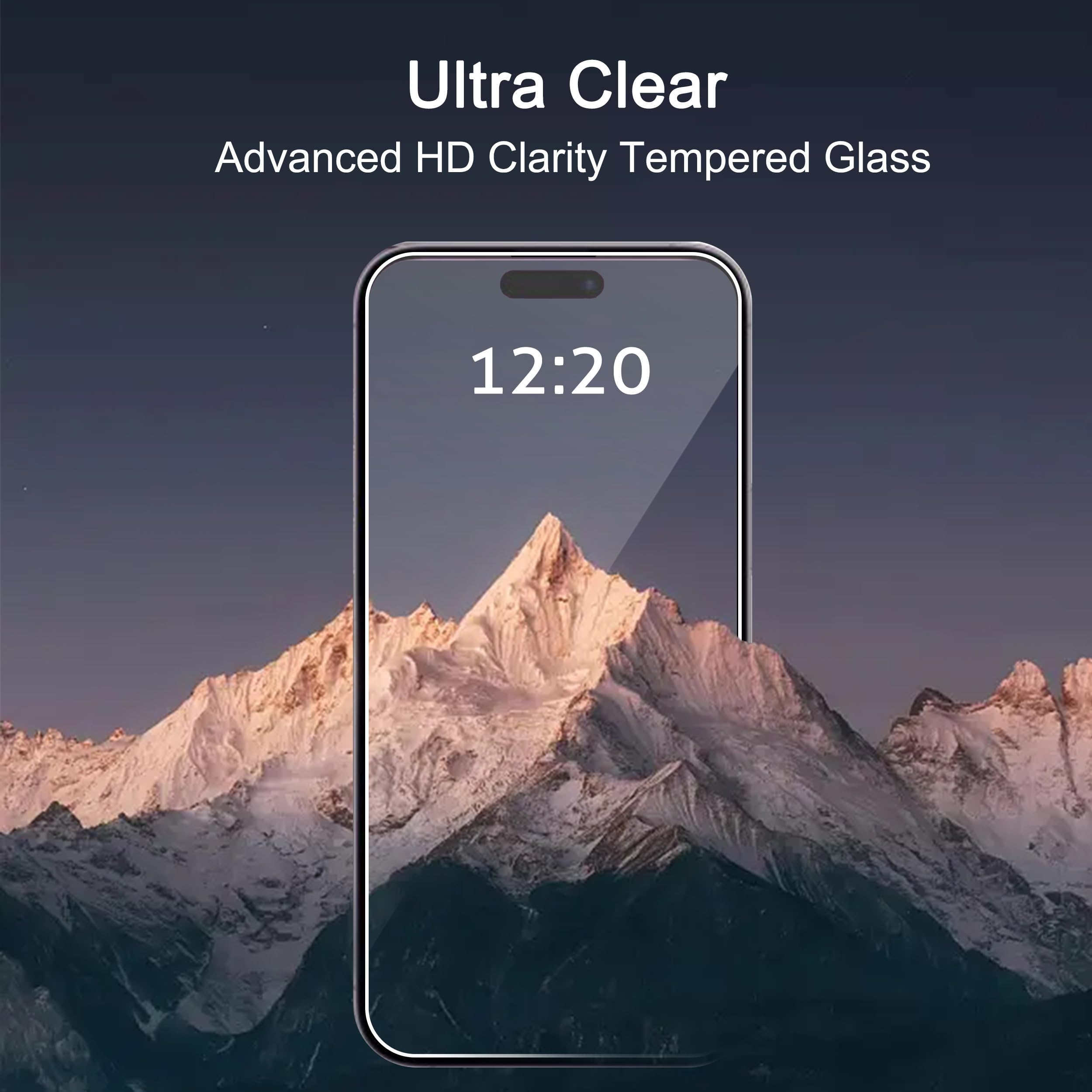 Ailun 3 Pack Tempered Glass Screen Protector for iPhone 16 Plus/15 Plus/15 Pro Max (6.7 Inch) - Dynamic Island Compatible, Case Friendly, HD Clear, Anti-Scratch, Bubble Free [Not for iPhone 16 Pro Max 6.9 Inch] - Perfect for Daily Use, Gaming, and Outdoor Activities