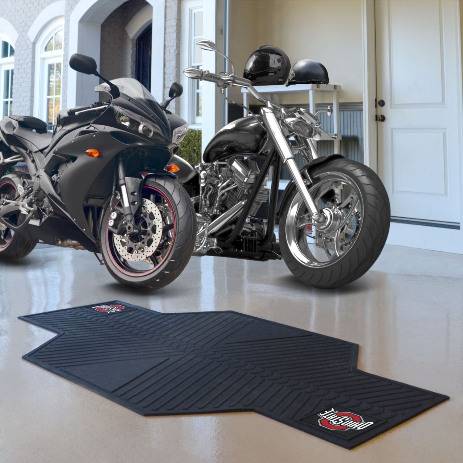 Ohio State University Motorcycle Mat 82.5