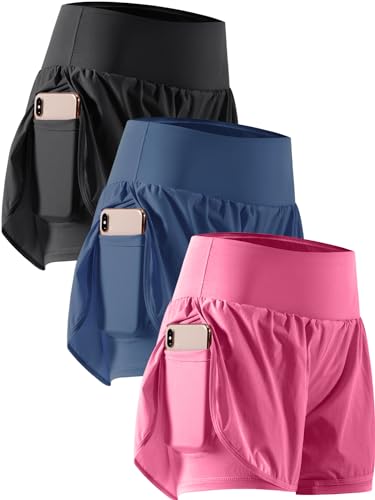 3 Pack: 06# Black & Navy & Hotpink