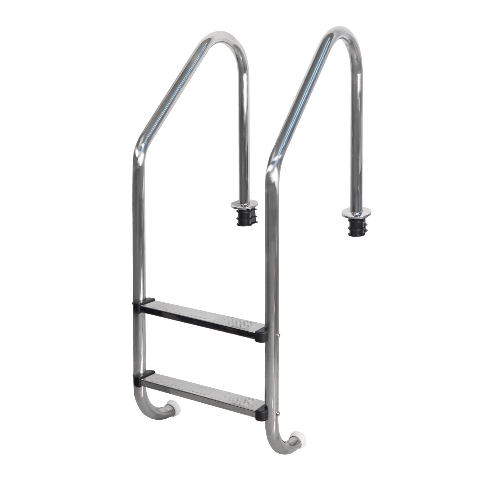 DOEL 2-Step Stainless Steel Pool Ladder for In-Ground Swimming Pools | 304 Stainless Steel | Non-Slip Design | 440lb Weight Capacity | Perfect for Easy Pool Entry & Exit, Backyard Swimming Safety