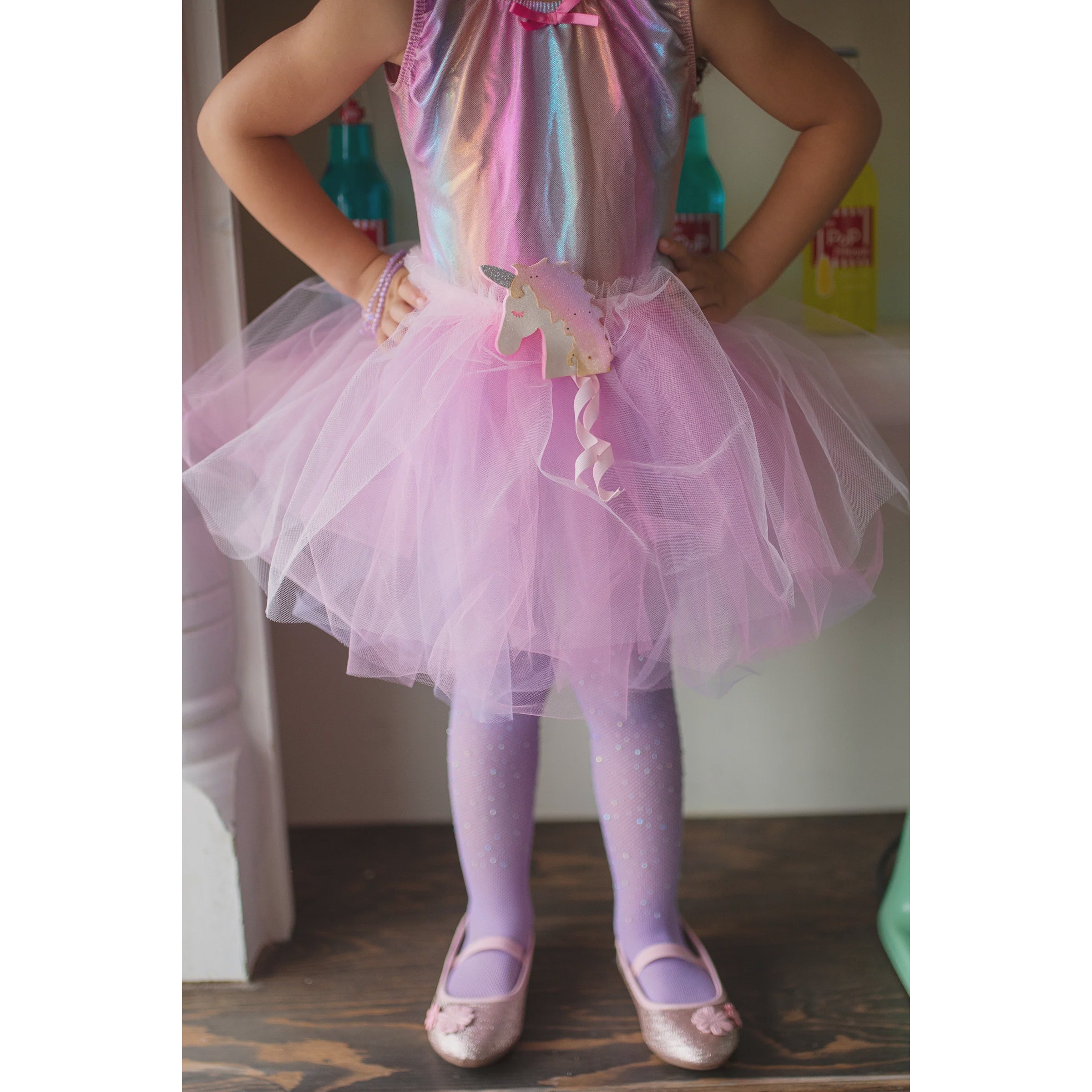 Darling Unicorn Tutu Skirt for Girls - Sparkly Ballet Dance Costume for Toddler Princess Dress Up, Birthday Party & Photo Shoot