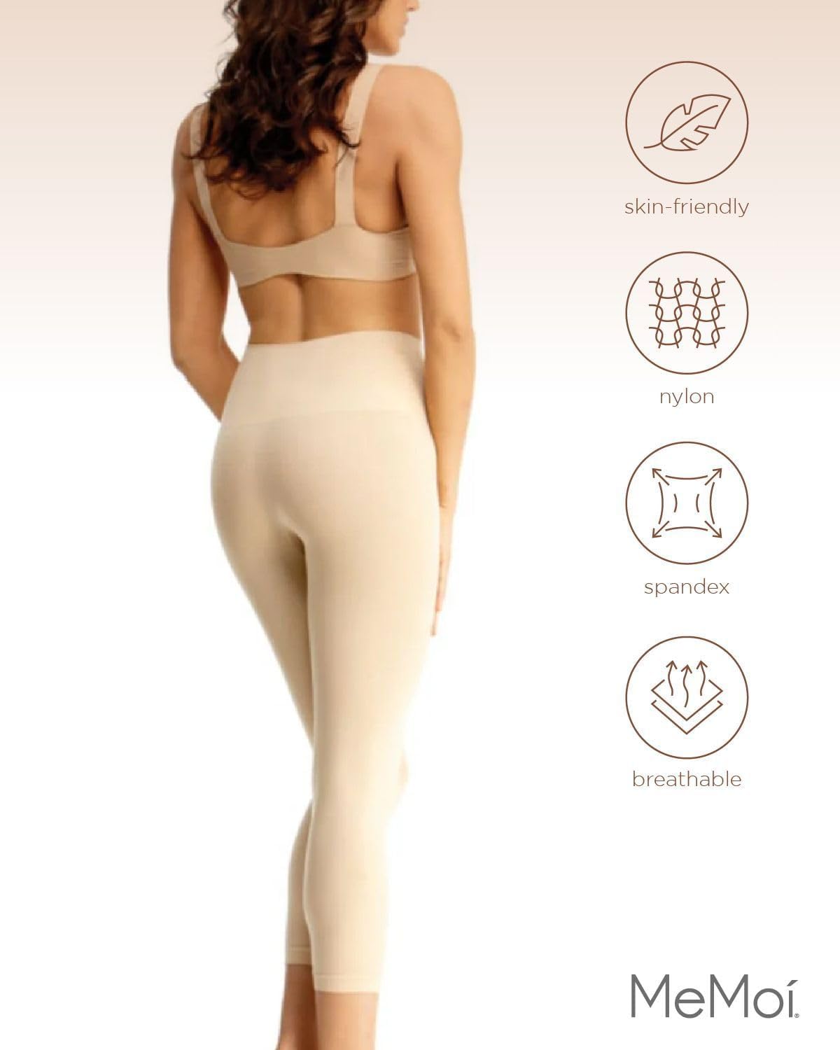 SlimMe High Waisted Tummy Control Shapewear Leggings for Women - Comfortable & Breathable Compression Pants for Workout, Yoga & Everyday Wear