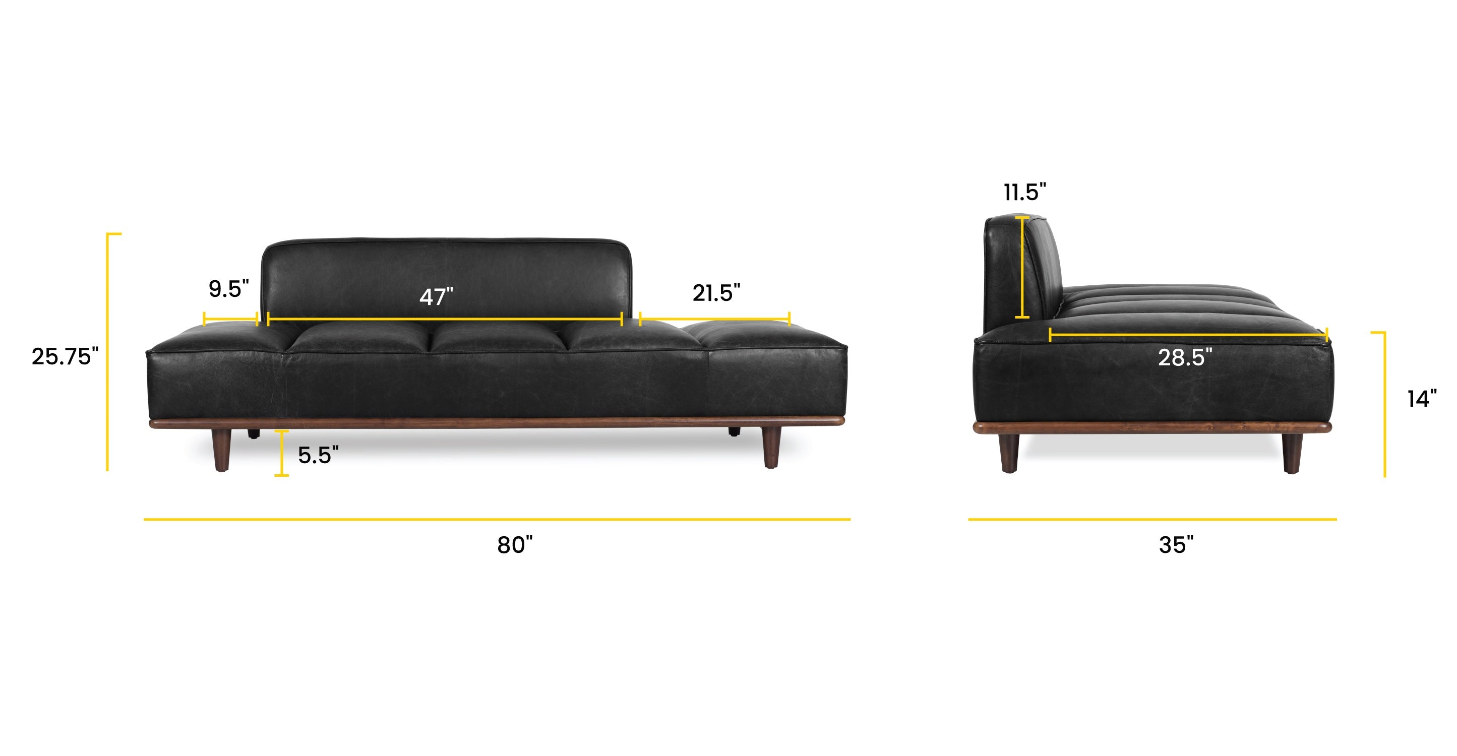 Jasper Daybed - Modern Sofa Bed with Storage, Convertible Sleeper for Small Spaces | Perfect for Guest Room, Dorm, or Studio Apartment