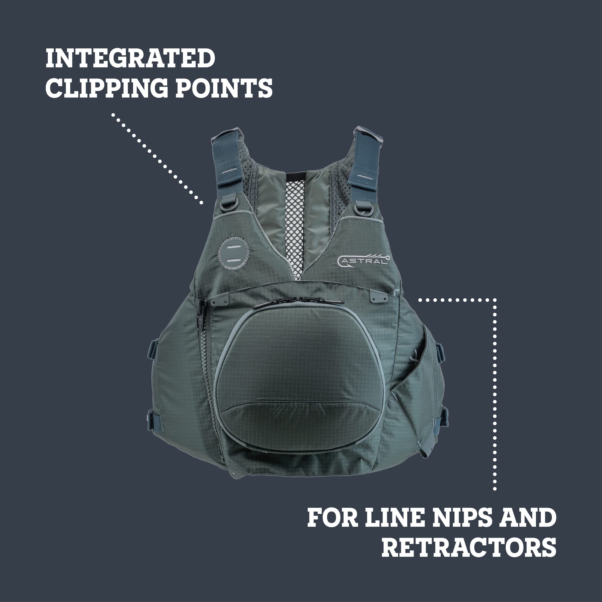 Astral Sturgeon Life Jacket PFD - Premium Kayak Fishing & Water Recreation Vest for Touring & Outdoor Adventures | Comfortable & Durable Safety Gear for Kayaking, Boating & Water Sports