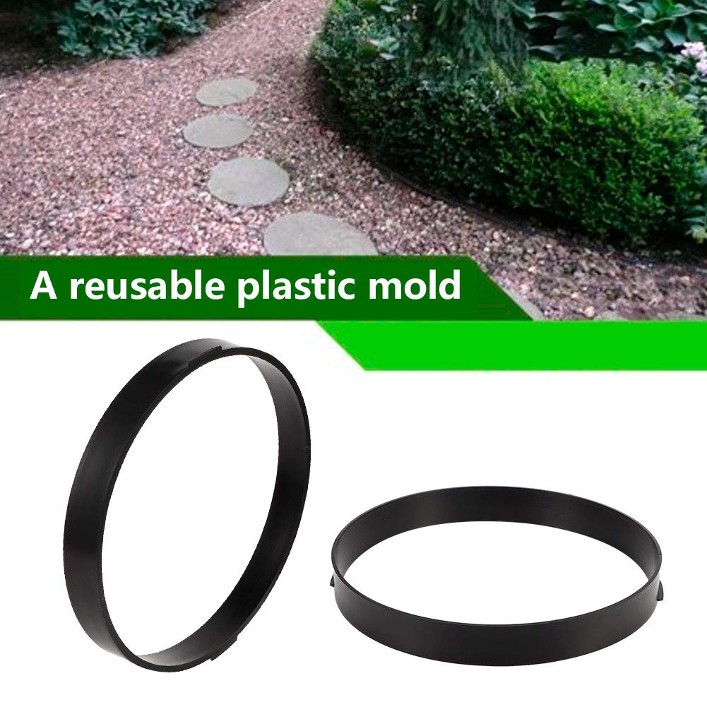 DIY Round Walk Brick Concrete Paver - Garden Path Maker Stepping Stone for Patio, Yard & Outdoor Walkways | Create Beautiful Garden Paths, Driveways & Landscape Designs