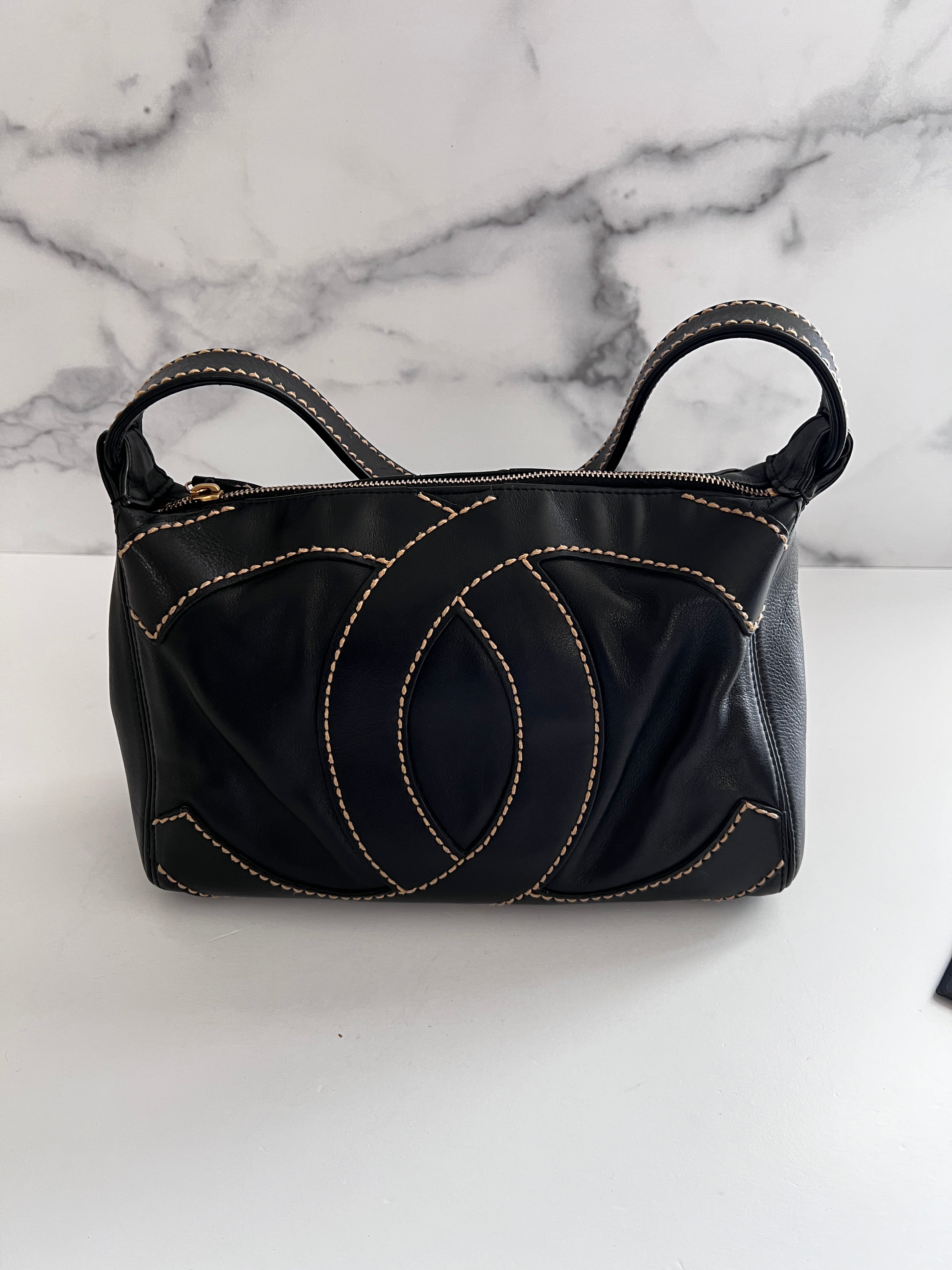 Chanel Big CC Stitch Shoulder Bag - Luxury Designer Handbag for Women, Perfect for Work, Parties & Everyday Use