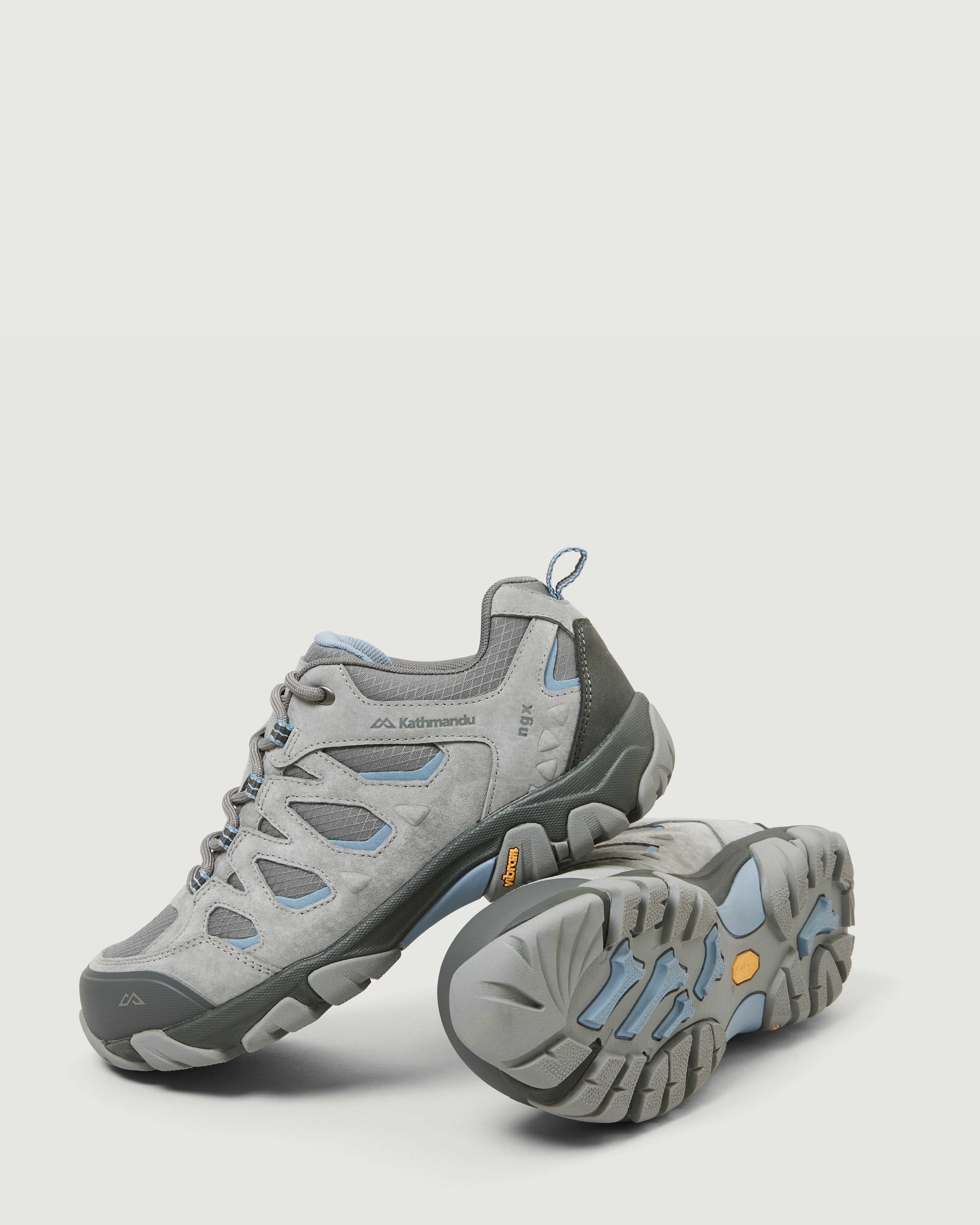 Women's Mornington Waterproof Hiking Shoes - Steel Grey/Faded Denim | Lightweight Outdoor Trekking Boots for Trail Walking & Mountain Climbing