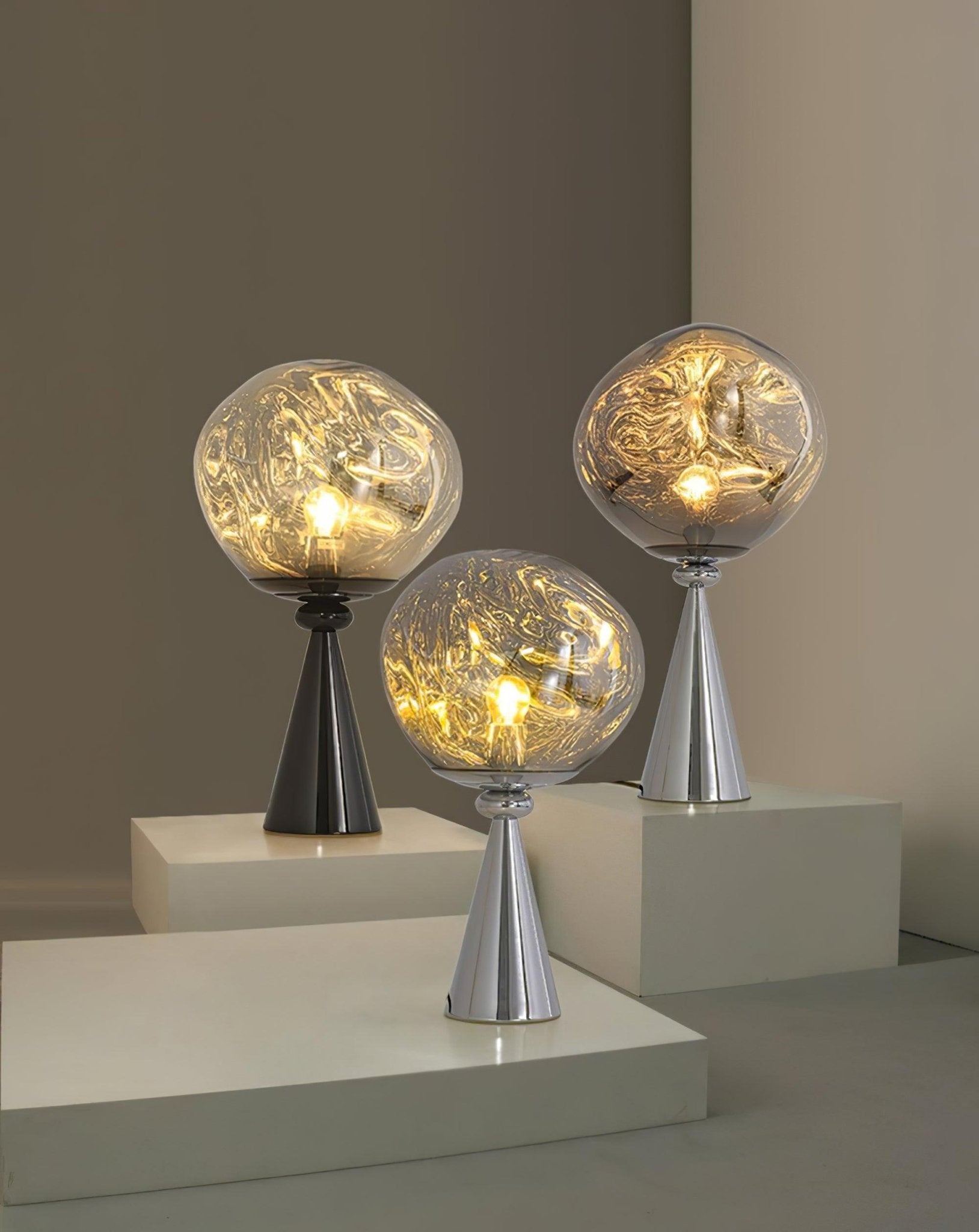 Modern Lava Cone Table Lamp - Stylish Home & Office Decor for Bedroom, Living Room, or Study - Warm Ambient Lighting for Relaxation & Focus
