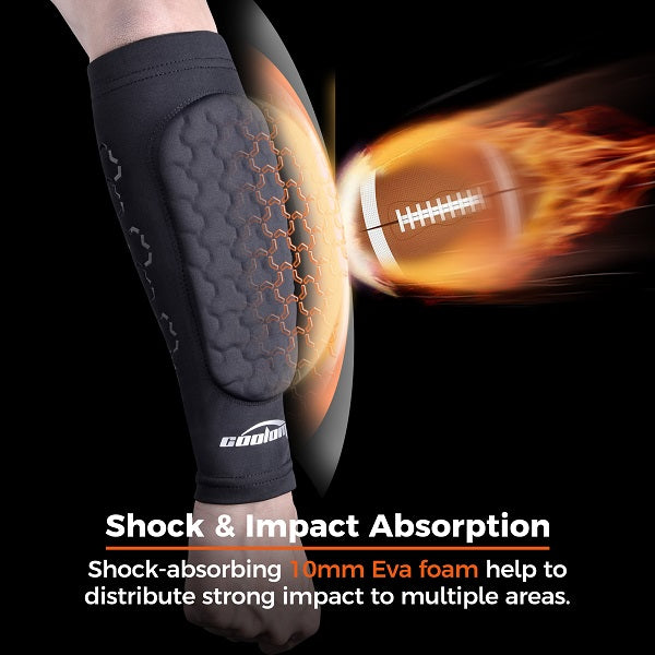 Best Football Forearm Pads with Stick Grips - Padded Arm Sleeve for Protection & Grip (SPH01) - Ideal for Football, Rugby & Contact Sports