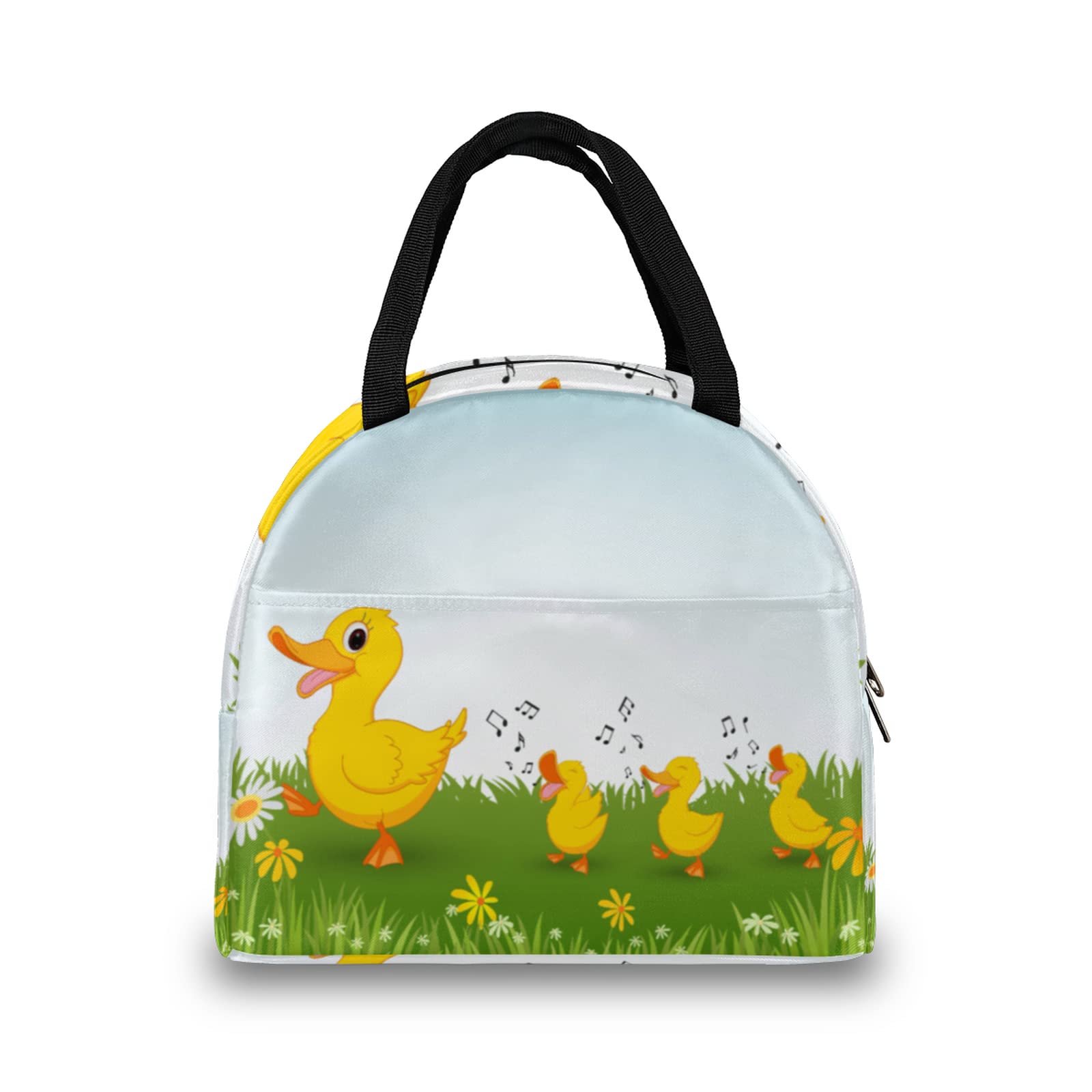 Insulated Duck Lunch Bag - Cute Cartoon Yellow Duck Thermal Lunch Box for Women & Men, Reusable Cooler Tote for Work, School, Sports | Perfect for Camping, Travel, Fishing & Picnics