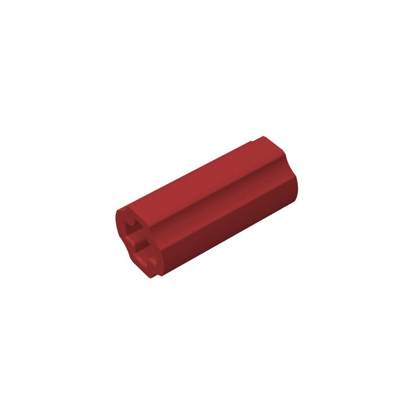 Eske Kouri Gobricks GDS-915 2L Axle Connector - 40pcs Dark Red (014) Lego 59443 Compatible Building Blocks for Technic Parts | Perfect for MOC Models, Robotics Projects & STEM Education Toys
