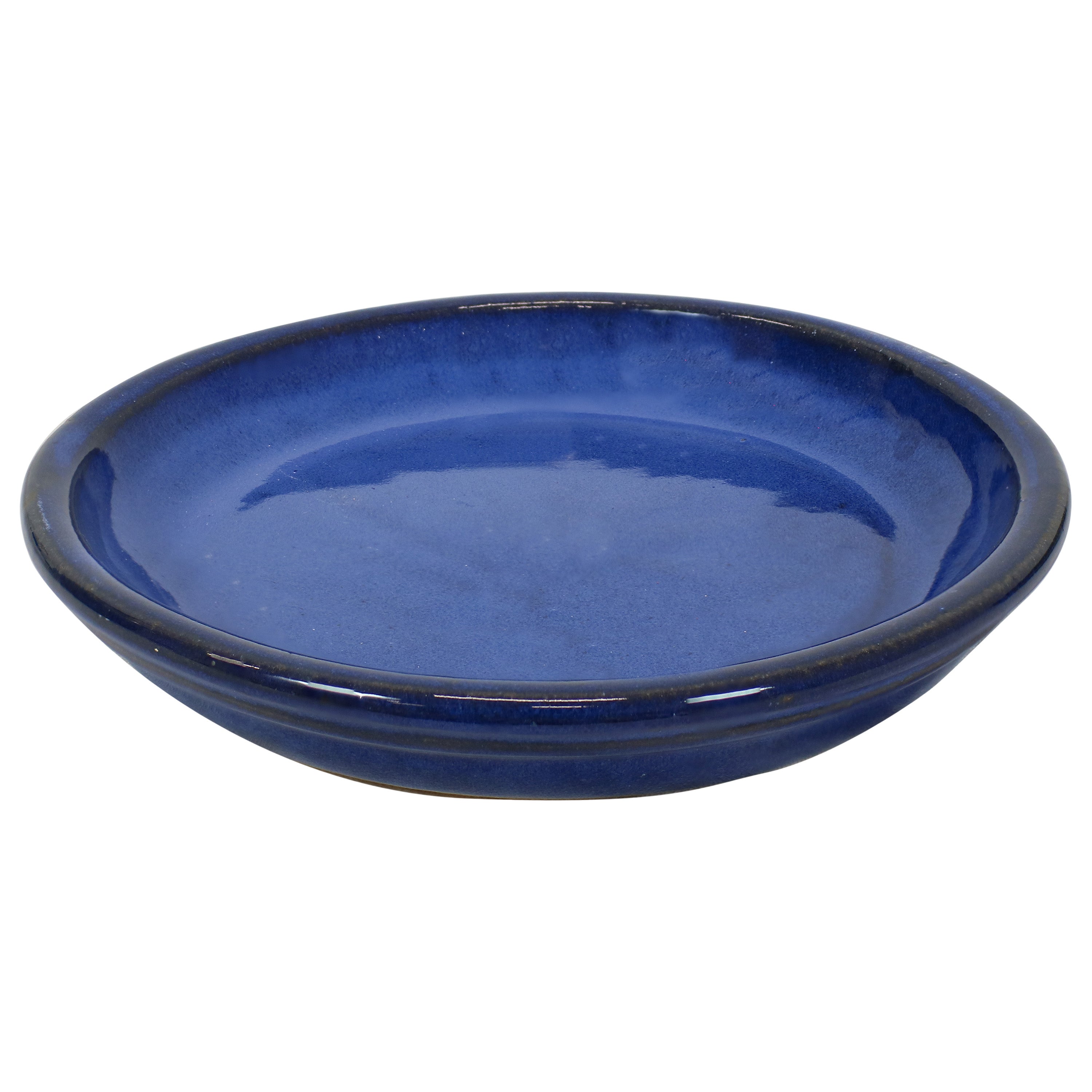 Sunnydaze 2-Pack Glazed Ceramic Plant Pots with Saucers - Indoor/Outdoor Decorative Flower Planters for Home, Garden, and Patio