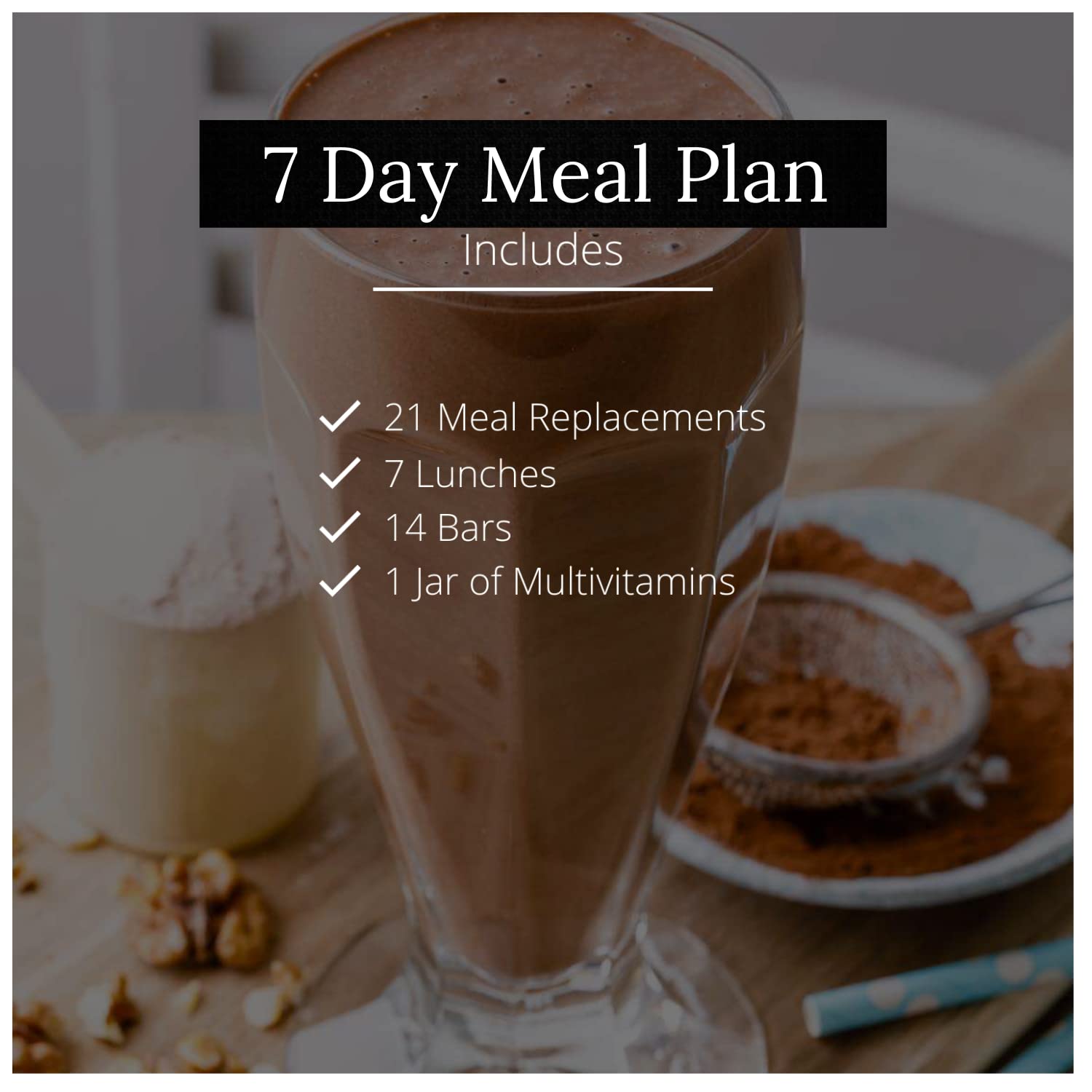 High Protein Meal Plan Starter Kit - 15g Protein Supplements & Healthy Snacks with 30-Day Multivitamins | Ideal Protein Compatible 7-Day Kit for Weight Loss & Muscle Building | Perfect for Busy Professionals & Fitness Enthusiasts