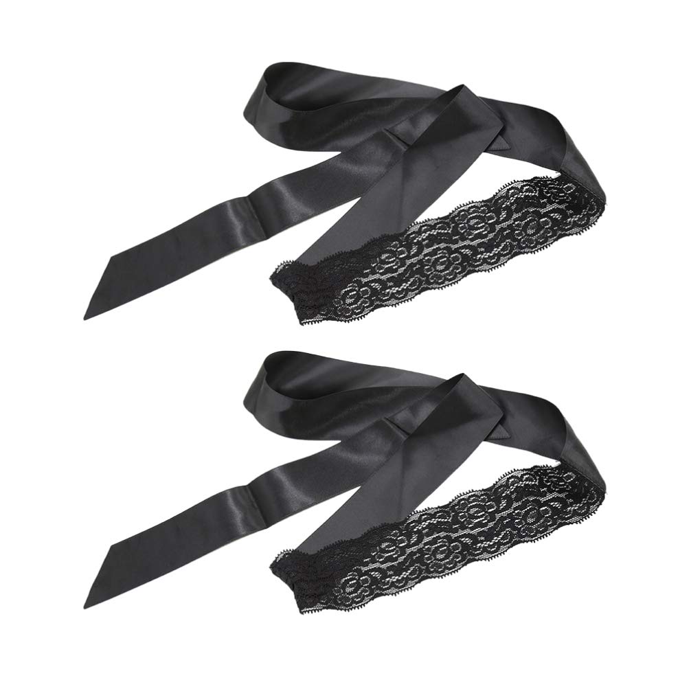 **Healifty Lace Blindfold for Couples - 2 Pcs Sexy SM Blindfold Mask, Flirting Bondage Restraint Toy for Sensual Play & Romantic Nights - Perfect for Spicing Up Date Nights & Role Play**