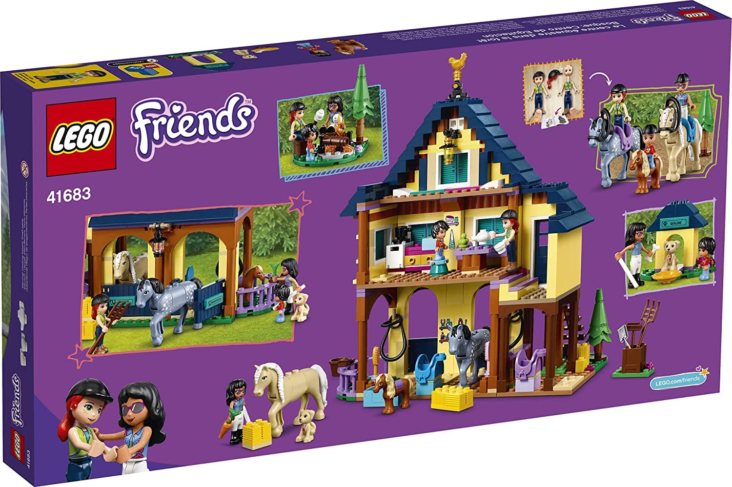 LEGO Friends Forest Horseback Riding Center 41683 Building Kit - 511 Pieces Creative Construction Toy for Kids Ages 6+ | Perfect Birthday Gift & Educational STEM Activity | Great for Imaginative Play & Horse Lovers