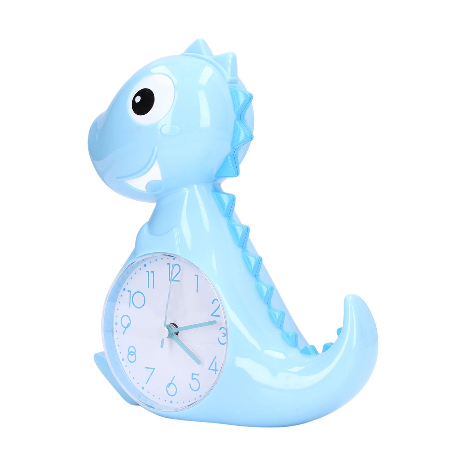 Dinosaur Alarm Clock for Kids - Cute Blue Dinosaur Shaped Desk Clock with Night Light, Perfect for Boys & Girls Bedroom Decor, Birthday Gifts, School & Home Use