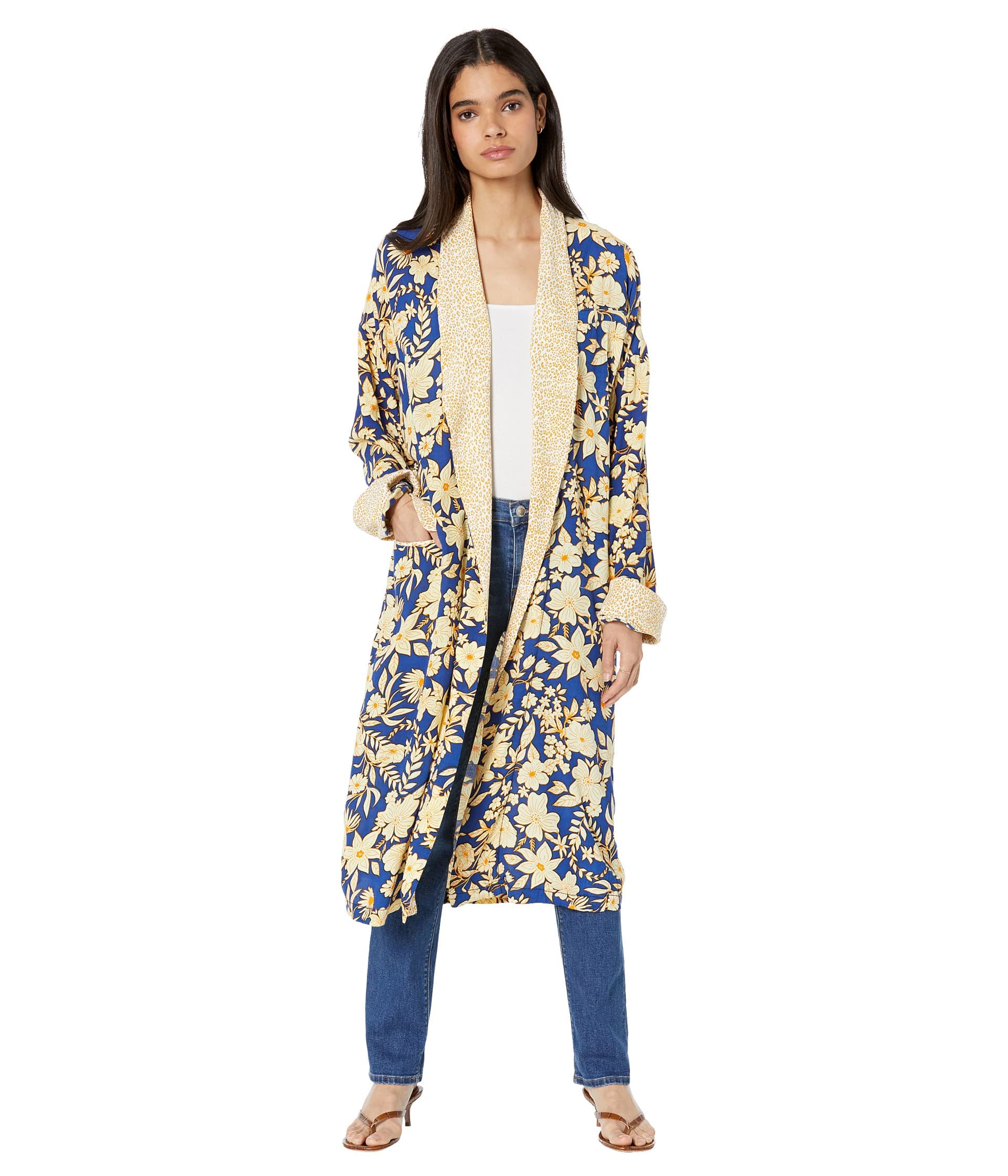 Free People Wild Nights Duster - Boho Chic Long Kimono Cardigan for Women | Perfect for Beach Cover Up, Music Festivals & Layering Outfits
