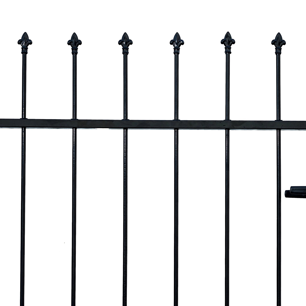 Aleko DIY Steel Pedestrian Gate Kit - ATHENS Style 3x5 Feet - Durable & Easy Installation for Backyard, Garden, and Driveway Security