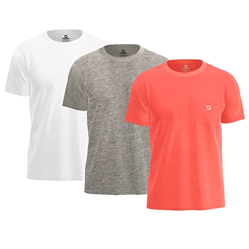 Pink/Gray Melange/White - 3 Pack