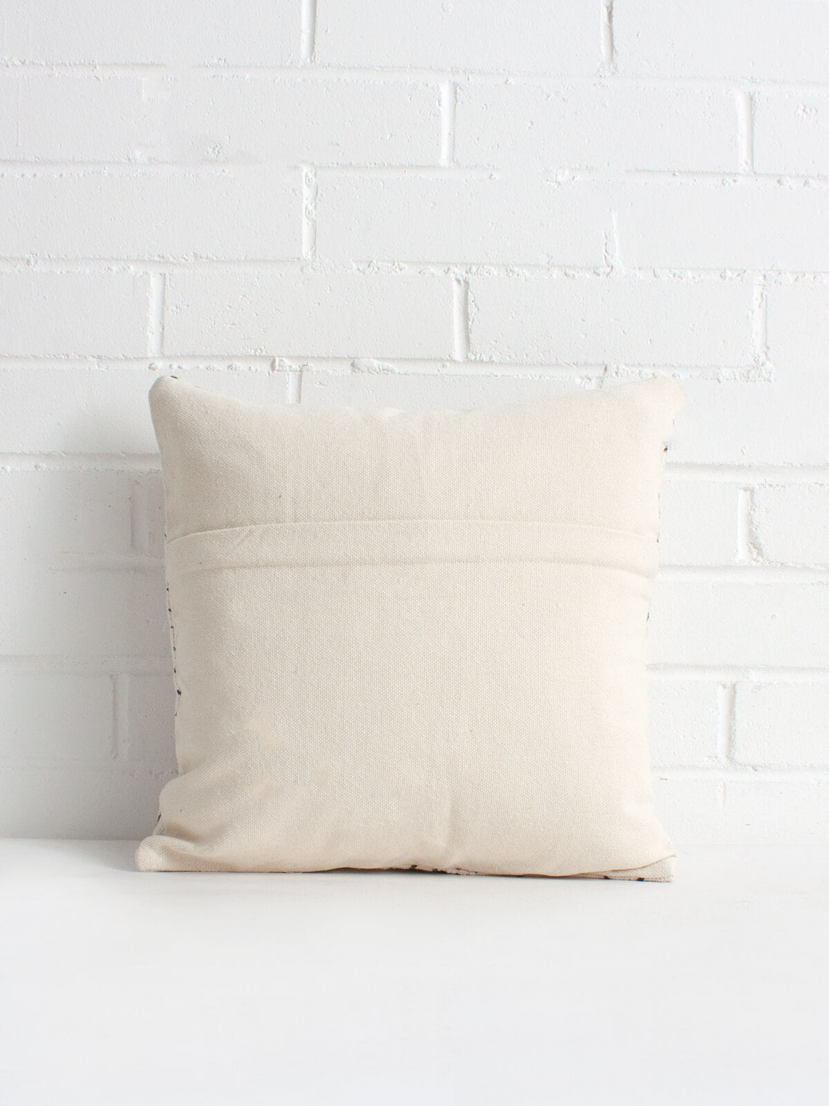 Premium White Mudcloth Cushion Covers - Handwoven Boho Pillow Covers 18x18 Inches - Washable Cotton Decorative Throw Pillows for Sofa, Bed & Home Decor