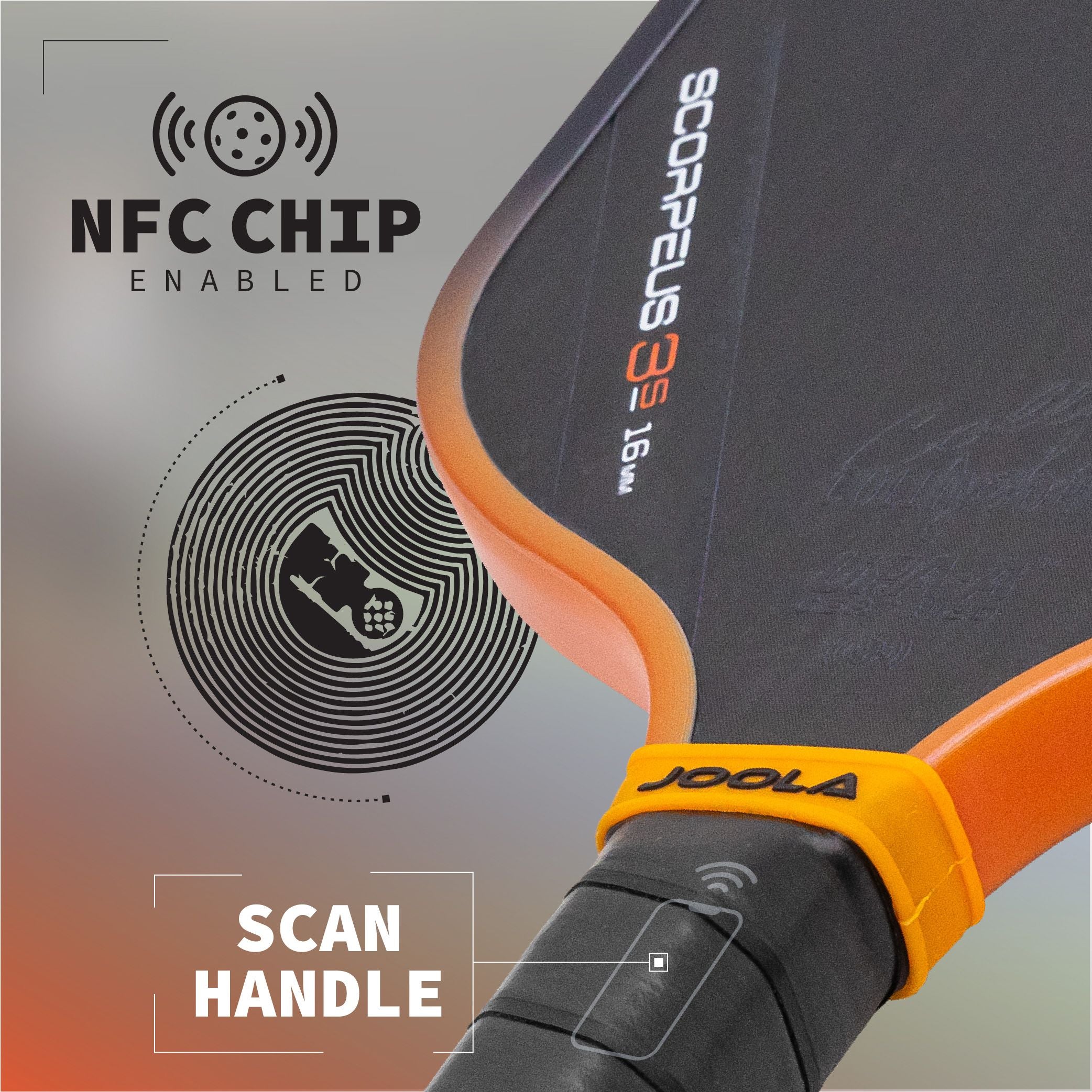 JOOLA Collin Johns Scorpeus 3S 16mm Pickleball Paddle - Premium Performance for Competitive Play | Demo & Rental Options Available | Perfect for Tournaments, Club Play & Practice Sessions