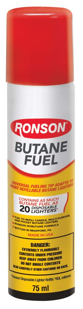 Ronson Multi-Fill Ultra Butane Lighter Refill - Premium Butane Fuel for Lighters, Torches & Camping Stoves - Ideal for Outdoor Cooking, BBQ, Hiking & Survival Gear