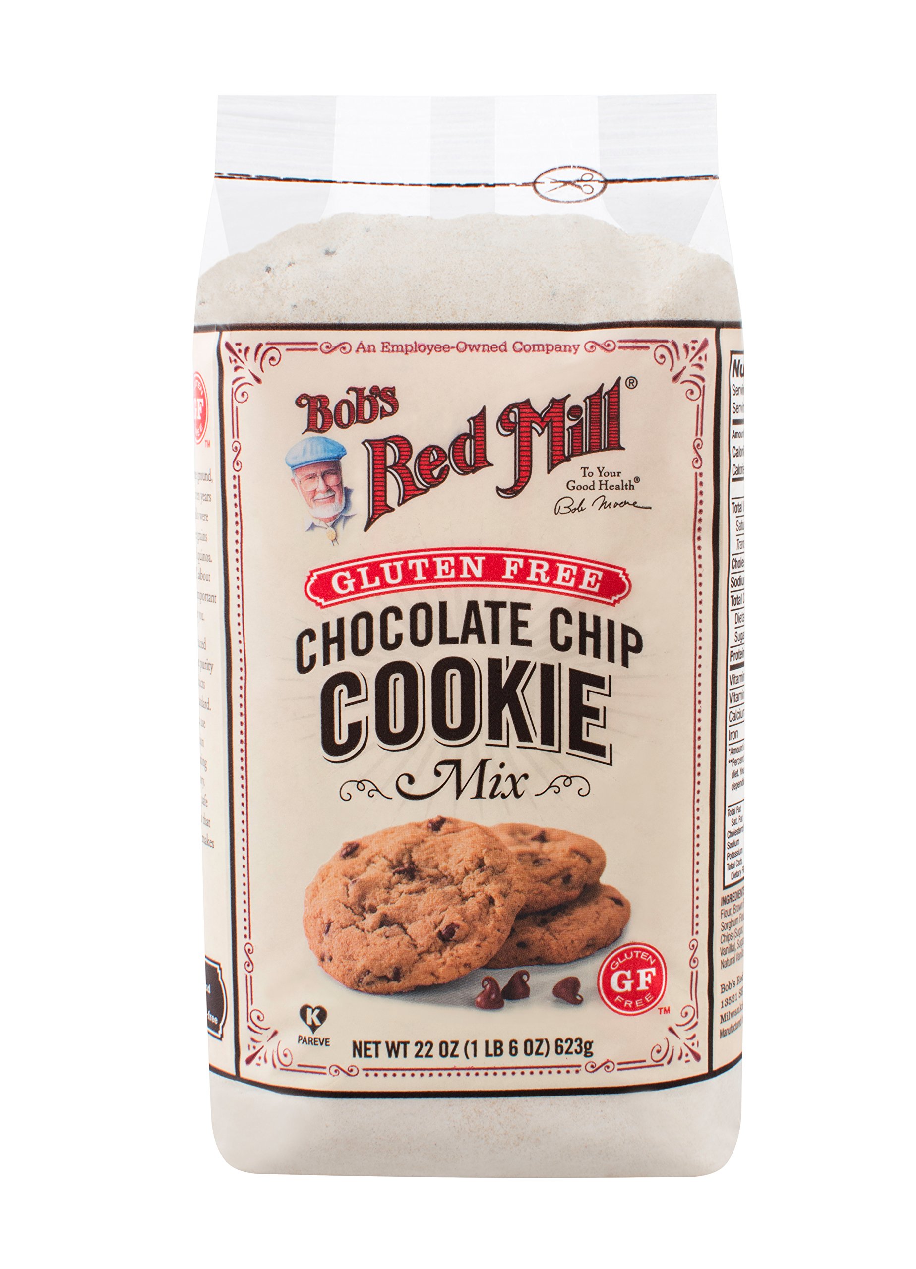 Bob's Red Mill Gluten Free Chocolate Chip Cookie Mix - 22 Oz (4 Pack) | Easy Homemade Cookies for Parties, Gifts & Family Baking | Vegan & Allergy-Friendly Dessert Mix