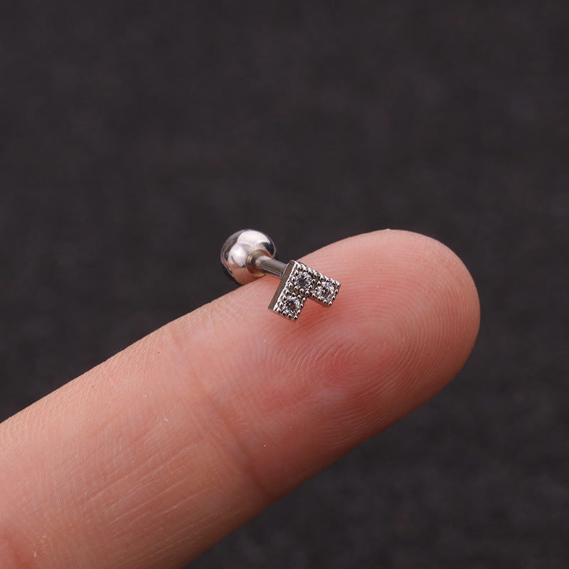 16G Heart Stud Love Conch Upper Ear Piercing Studs - HSPJ1915 | Dainty Cartilage Earrings for Women, Perfect for Everyday Wear & Special Occasions