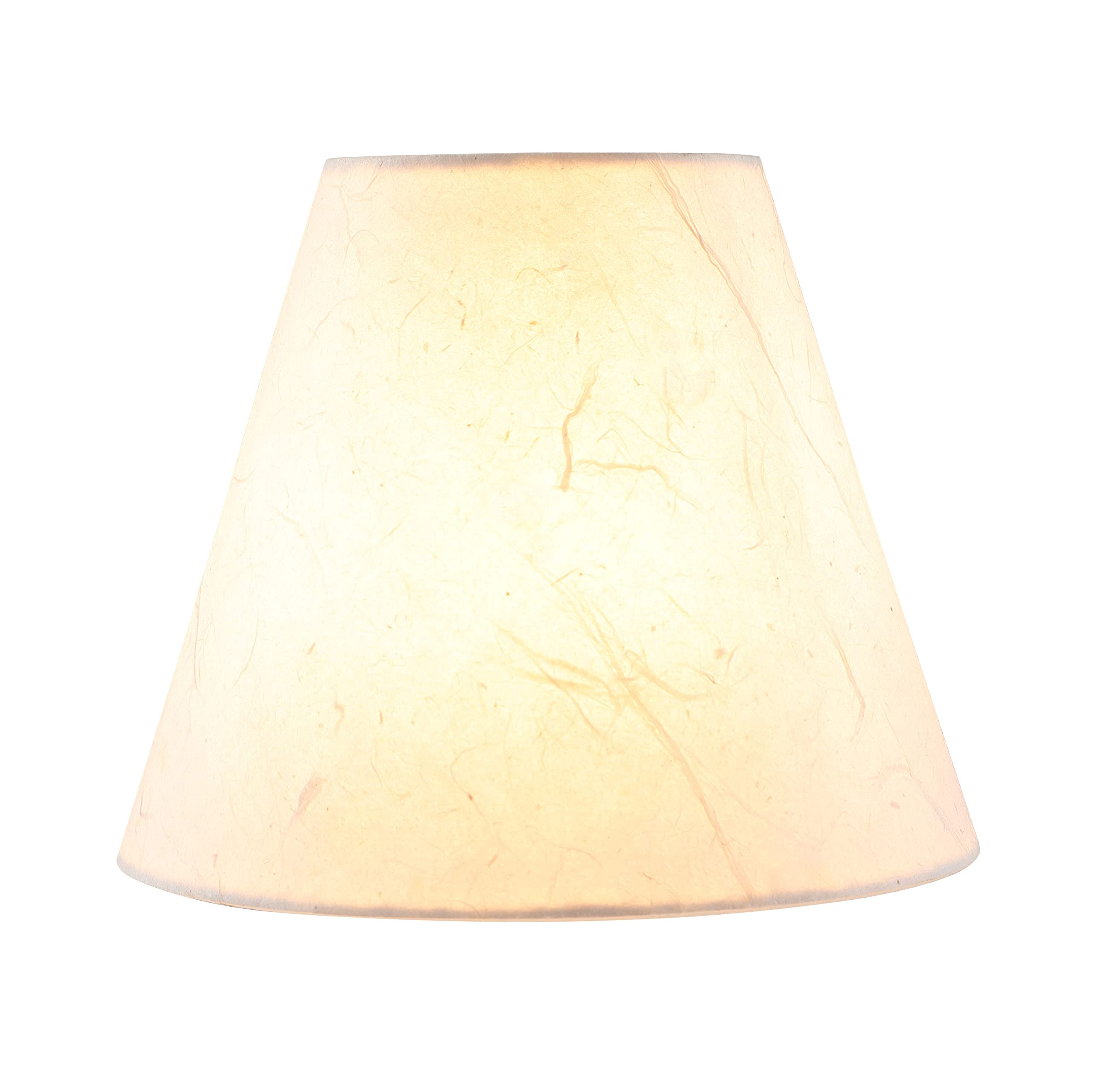 Aspen Creative 32128-2A Small Hardback Empire Chandelier Clip-On Lamp Shade Set (2 Pack) - White Transitional Design, 6