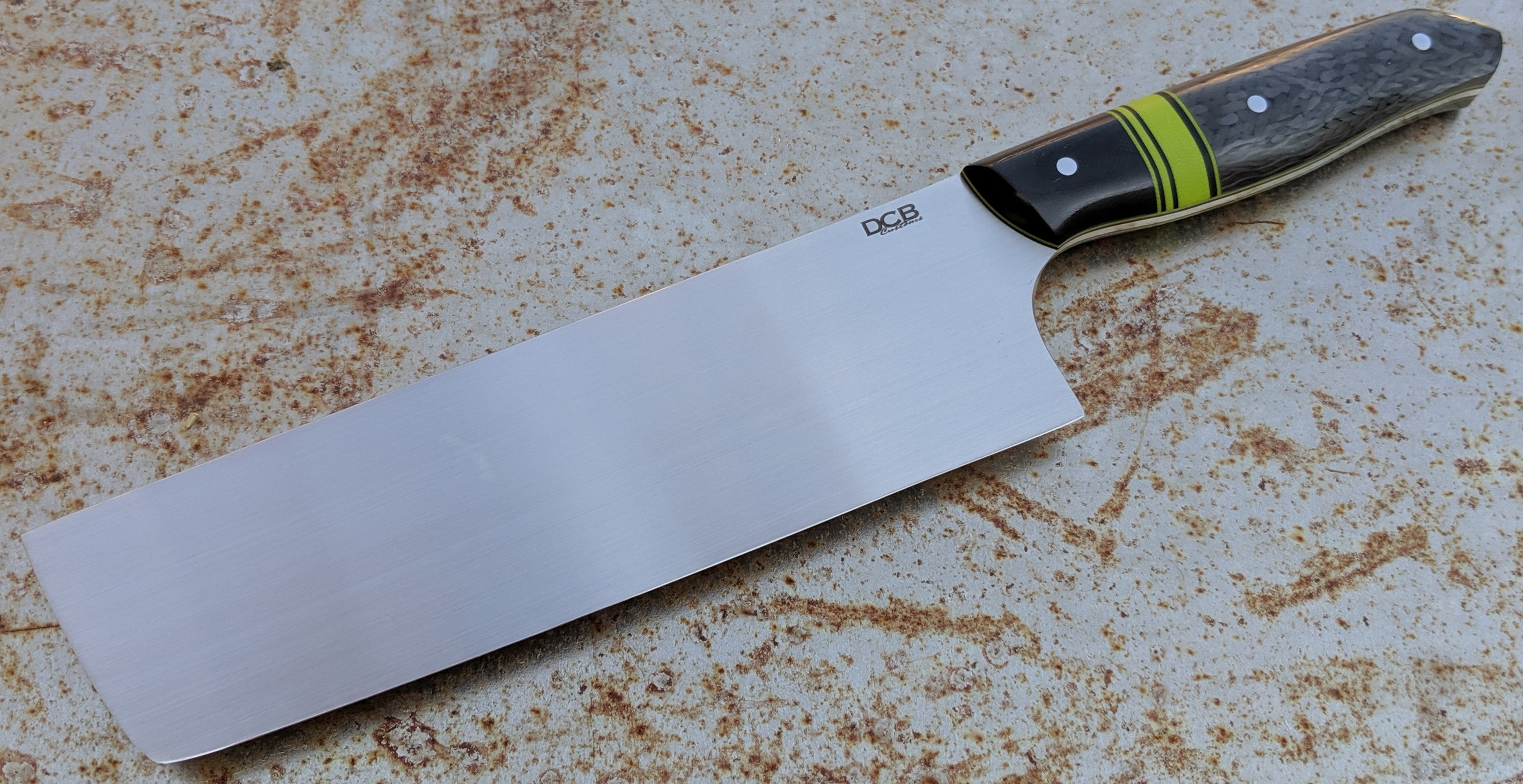 DCB Customs 7-Inch Japanese Nakiri Knife - High Carbon Stainless Steel Vegetable Chopper - Professional Chef Knife for Precise Slicing, Dicing & Mincing - Perfect for Home Kitchen, Restaurant & Culinary Gifts